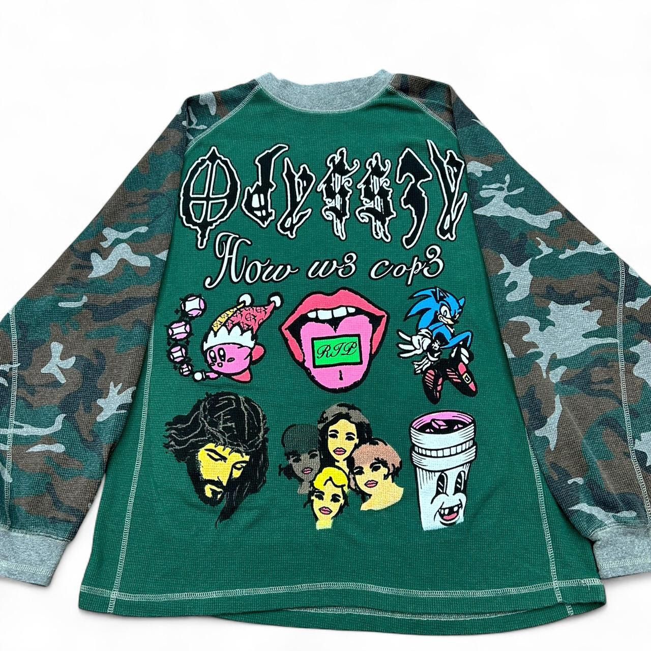 Other Odyss3y 1 of 1 “HOW W3 COP3” vintage thermal tee Size US XL / EU 56 / 4 - 1 Thumbnail