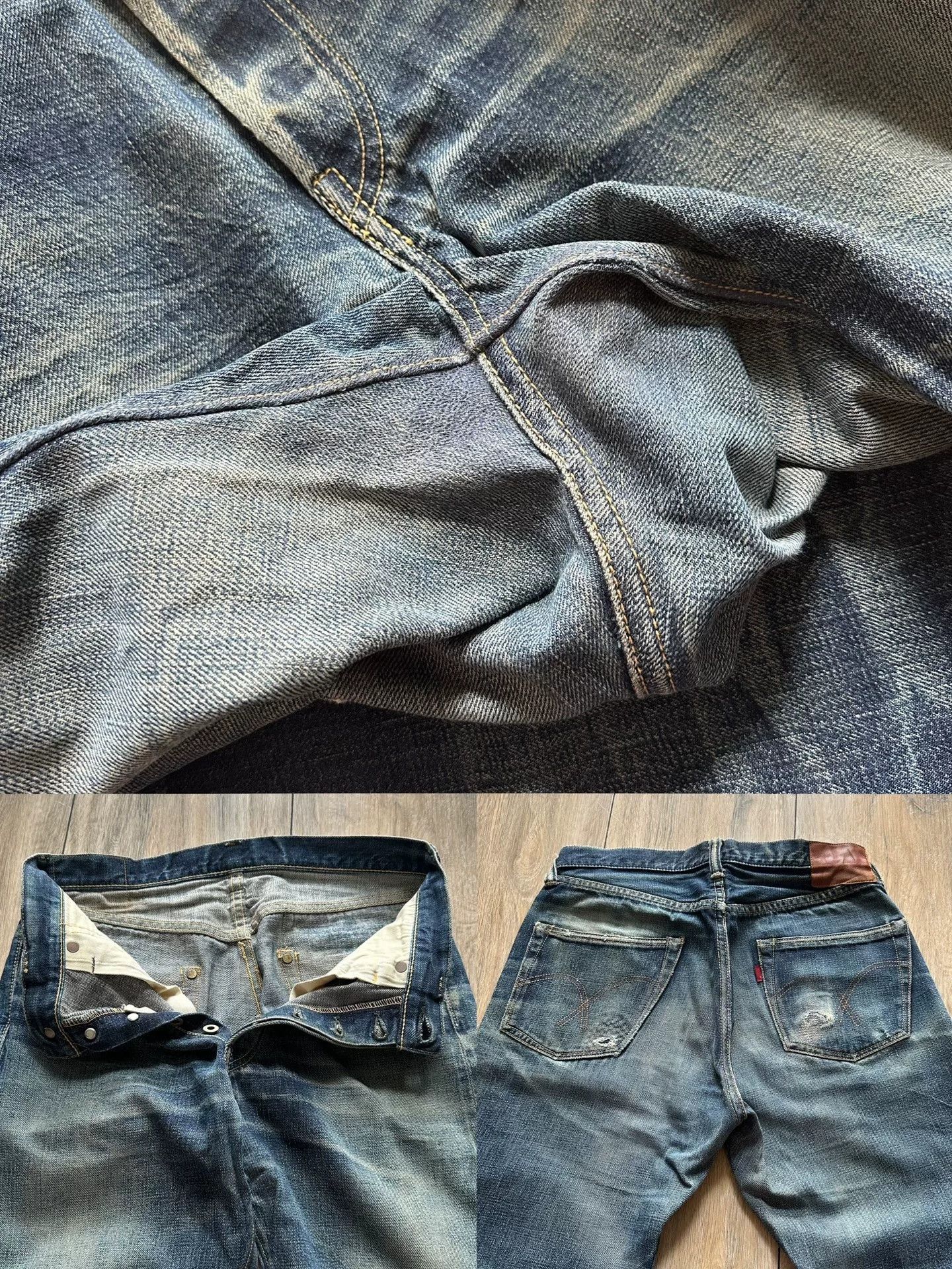 Full Count & Co. Fullcount 1100EX-17 Limited Raw Denim Jeans Size US 30 / EU 46 - 2 Thumbnail