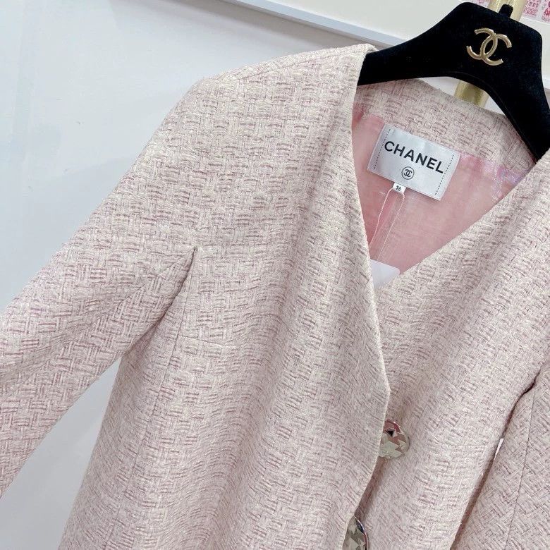 Chanel Chanel Pink coat Size XS / US 0-2 / IT 36-38 - 9 Thumbnail
