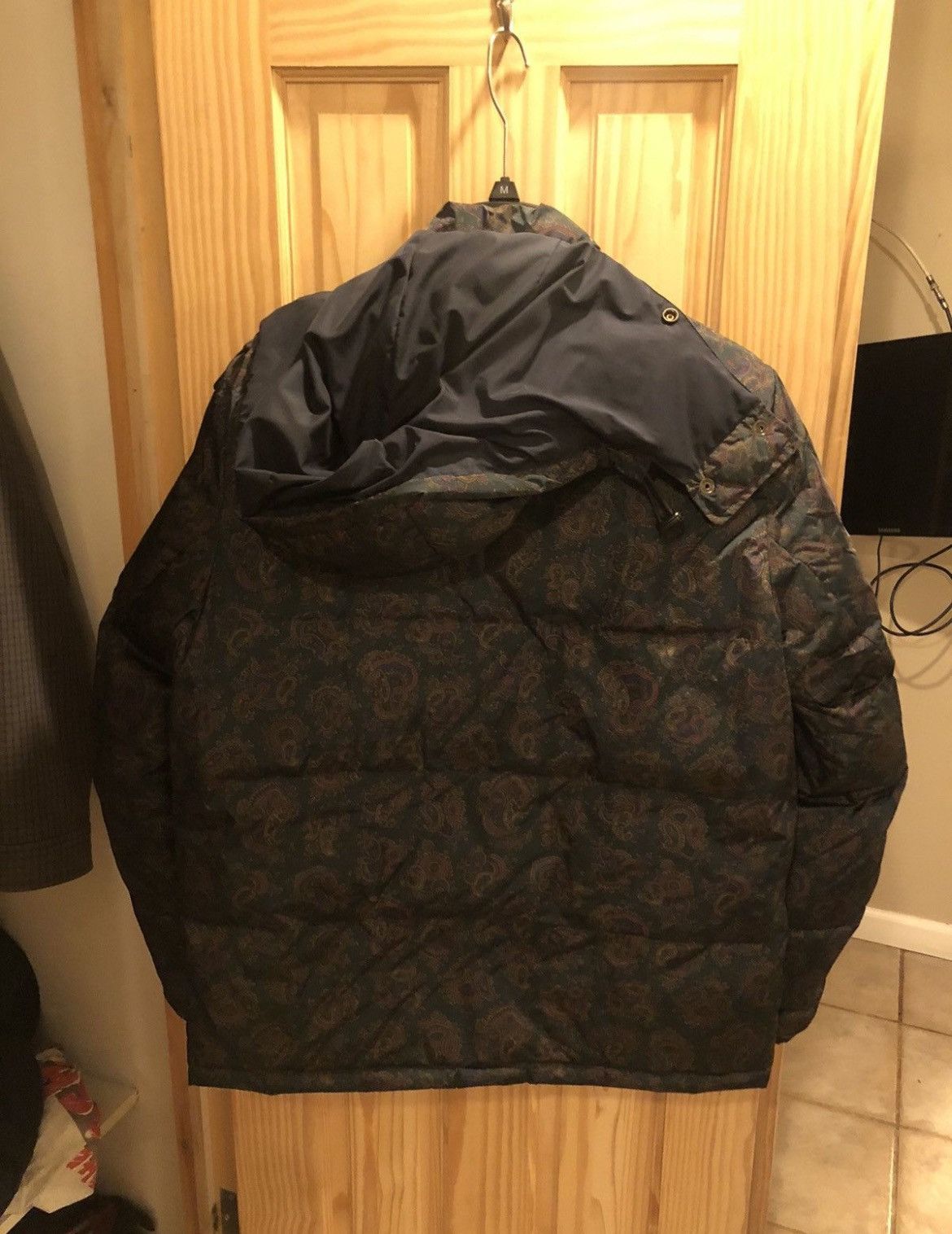 Noah Noah Paisley Cashball Puffer Jacket Size US L / EU 52-54 / 3 - 3 Thumbnail