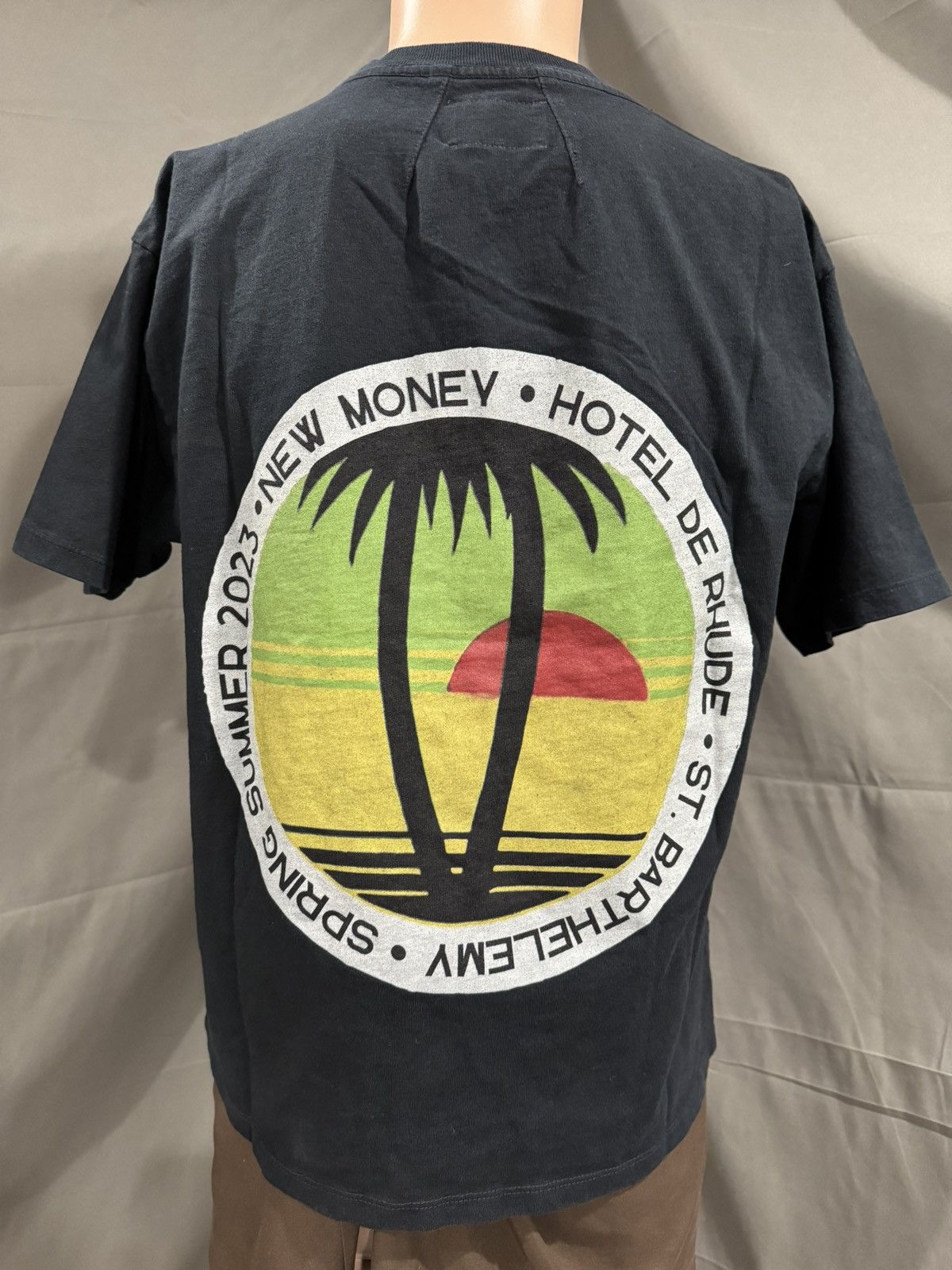 Rhude RHUDE New Money Tee Shirt Black size XS NWT Size US XS / EU 42 / 0 - 5 Thumbnail