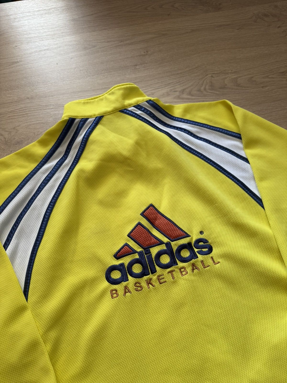 Vintage Vintage 00s Adidas Basketball NBA Baggy Full Zip Long Sleeve Size US XL / EU 56 / 4 - 6 Thumbnail
