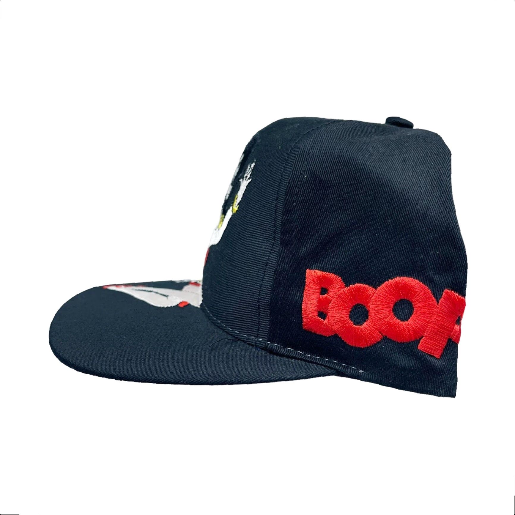 Logo 7 VINTAGE Betty Boop Hat Snapback Black 1995 Big Logo Adjustable Mens Cap 90s Cartoon Vintage Size ONE SIZE - 2 Thumbnail
