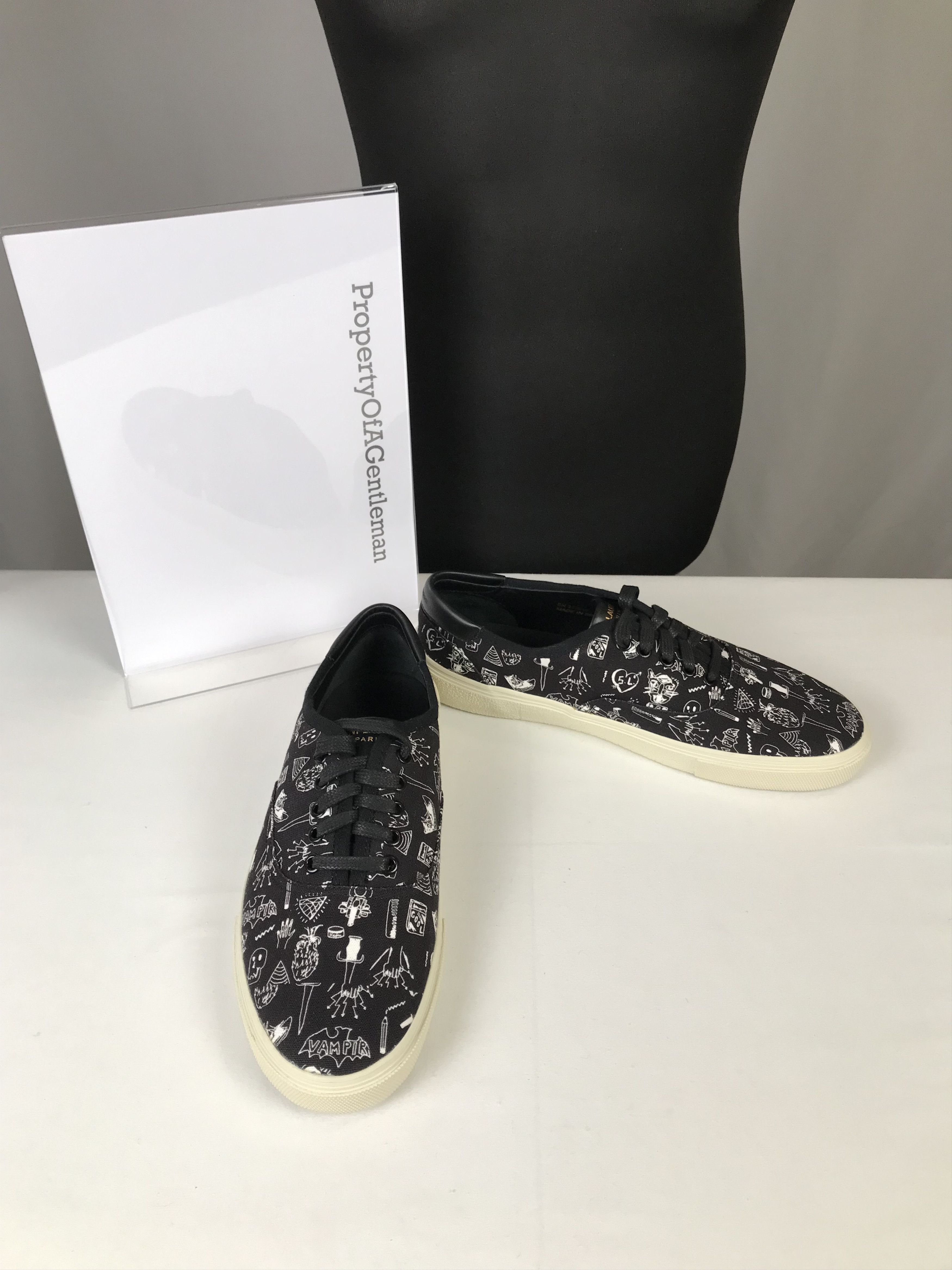 Saint Laurent Paris Saint Laurent Black Low Top Sneaker Size US 10 / EU 43 - 3 Thumbnail