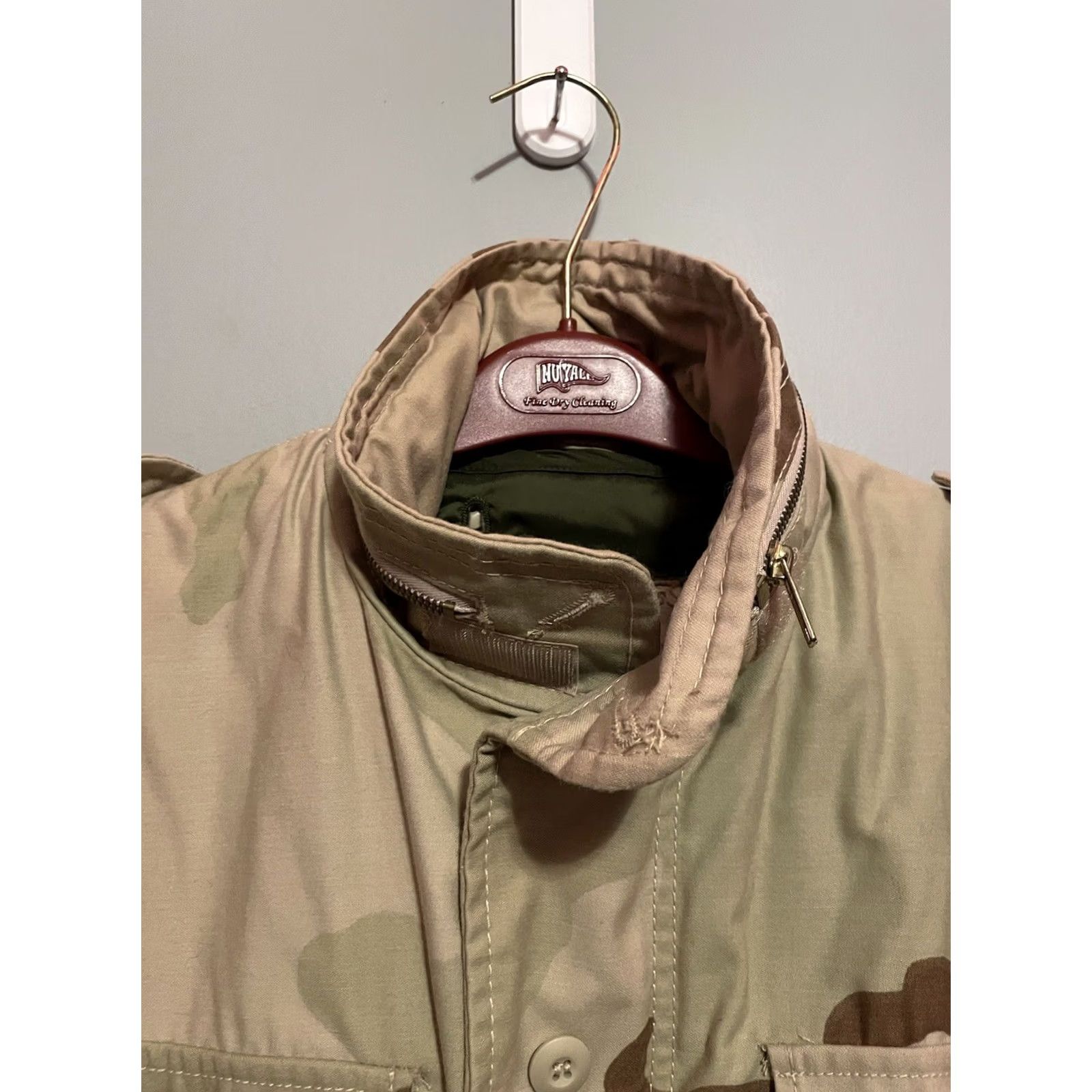 Vintage VINTAGE USGI US ARMY Surplus M65 Field Jacket Desert Storm War Era Camo Coat Small Size US S / EU 44-46 / 1 - 2 Thumbnail