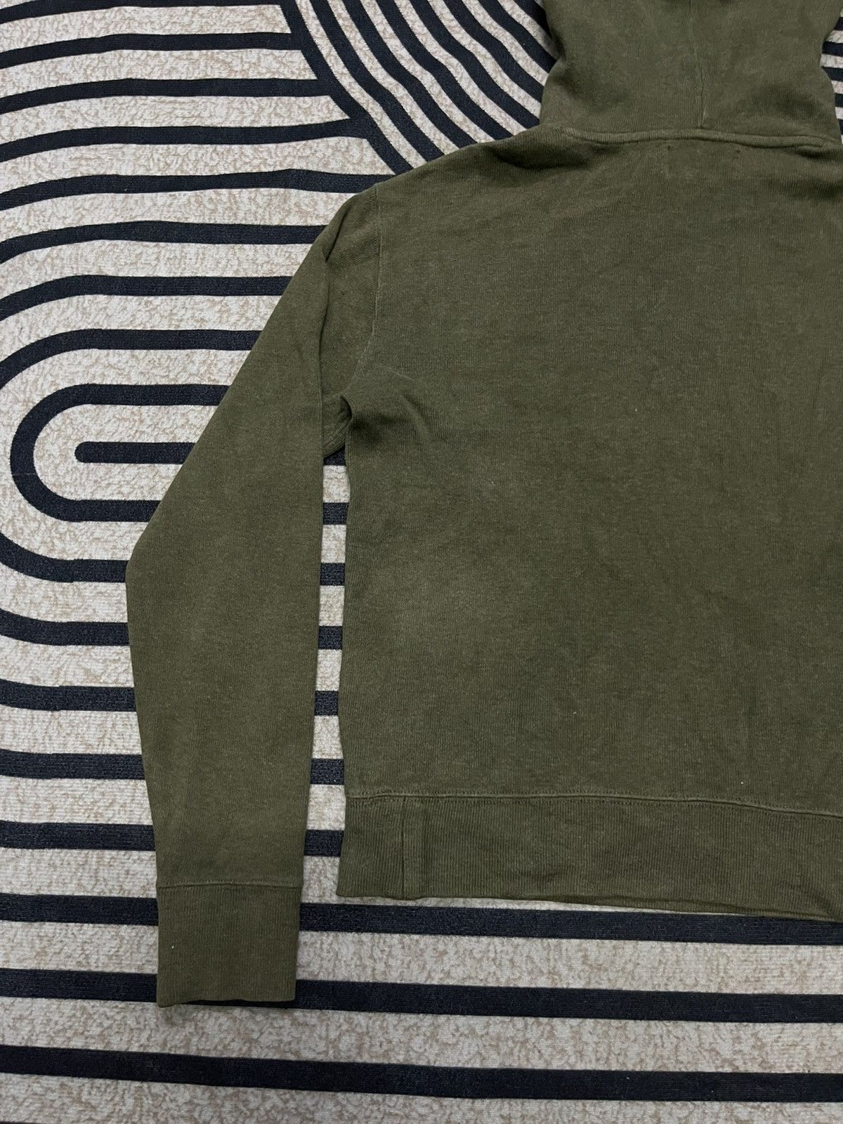 Polo Ralph Lauren 2000s POLO BY RALPH LAUREN SHEEP SUEDE ELBOW FADED HOODIE Size US M / EU 48-50 / 2 - 17 Thumbnail