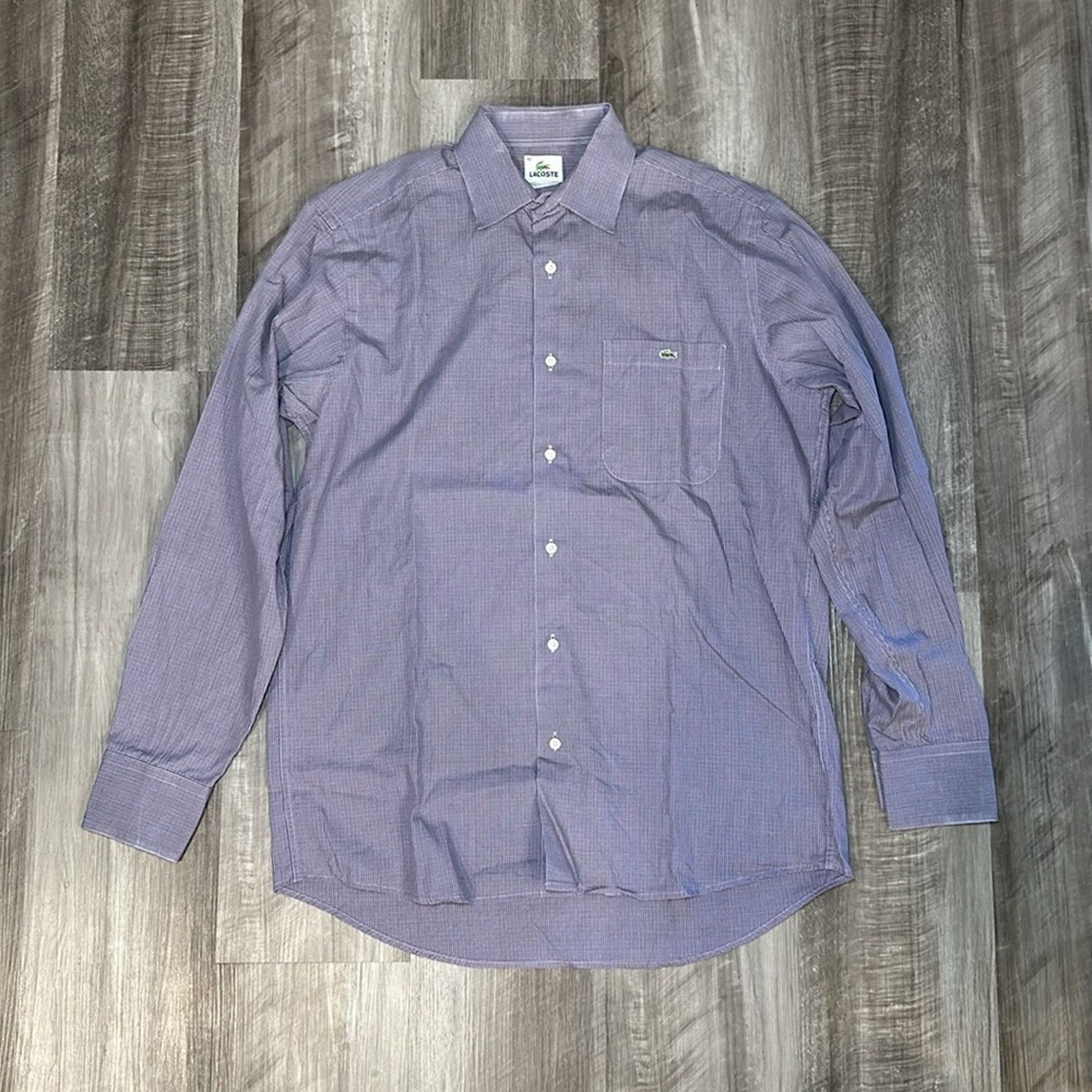 Lacoste Lacoste Long Sleeve Button Down - 40 (Medium) Size US M / EU 48-50 / 2 - 2 Thumbnail