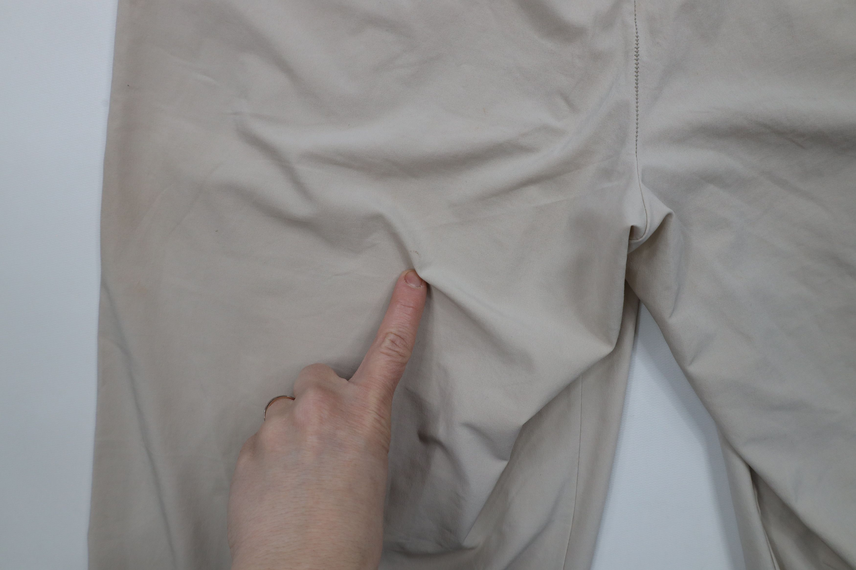 Athleta × Vintage Athleta Stretch Avenue Wide Leg Crop Pants Capris Beige Tan Size 32" / US 10 / IT 46 - 13 Thumbnail