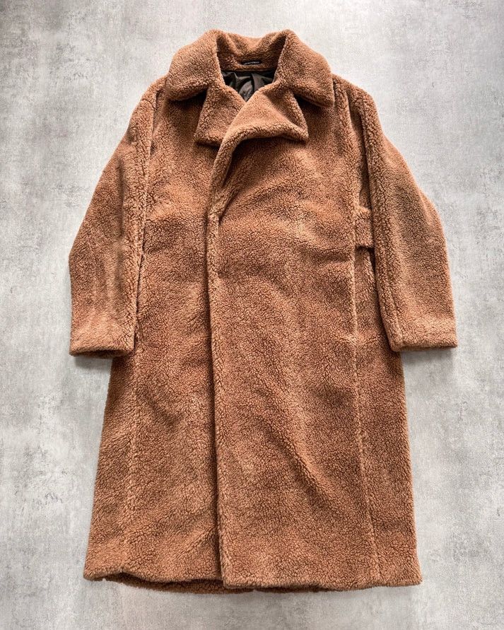 image of Fw2019 Emporio Armani Wool Trench Coat (M) in Brown, Men's (Size Medium)