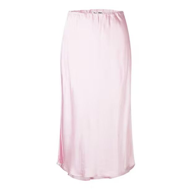 Jil Sander o1g2r1mq1024 Midi Skirts in Light Pink Size 25" / US 0 / IT 36 - 1 Thumbnail