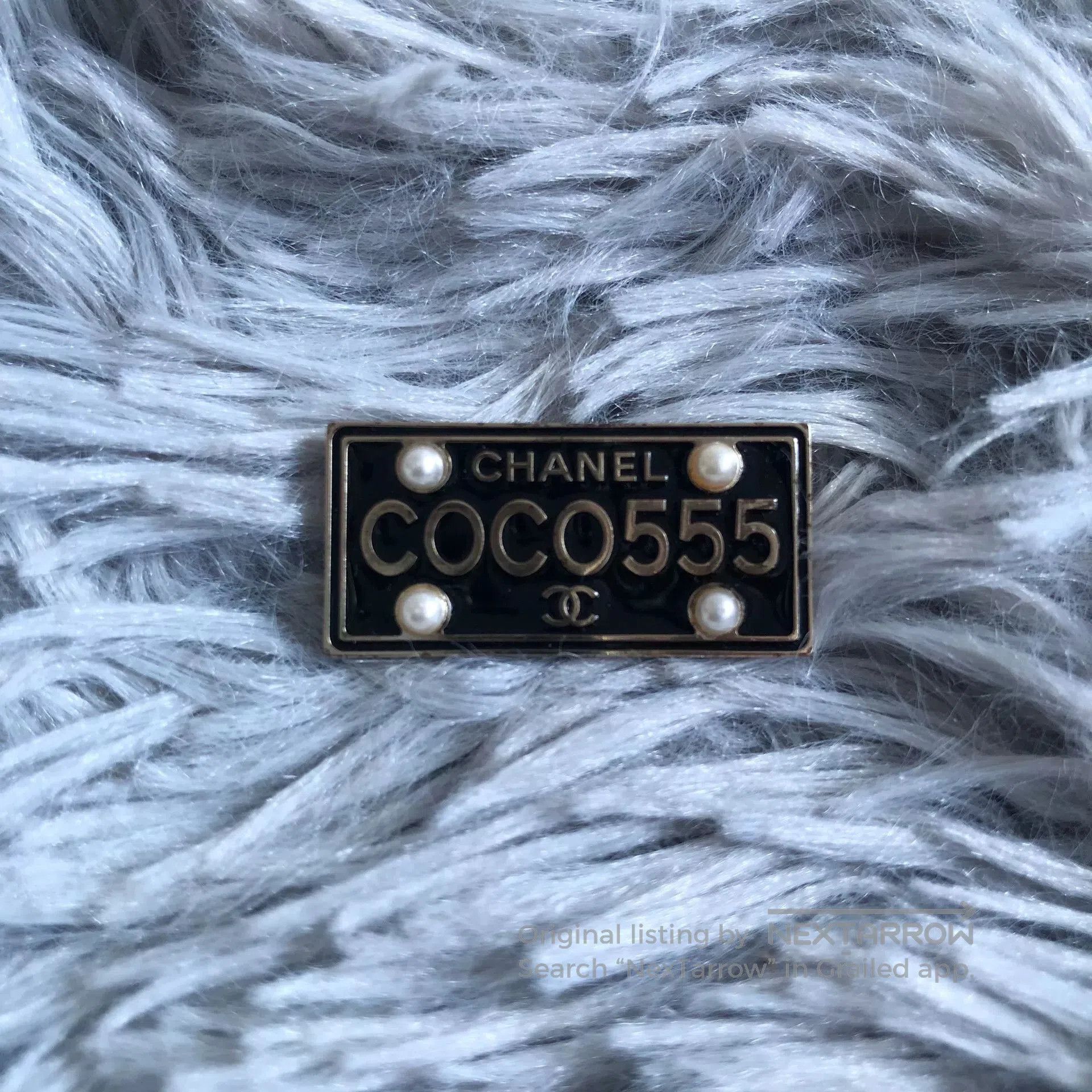 Chanel Coco555 Rectangular Brooch in Orange, Women's