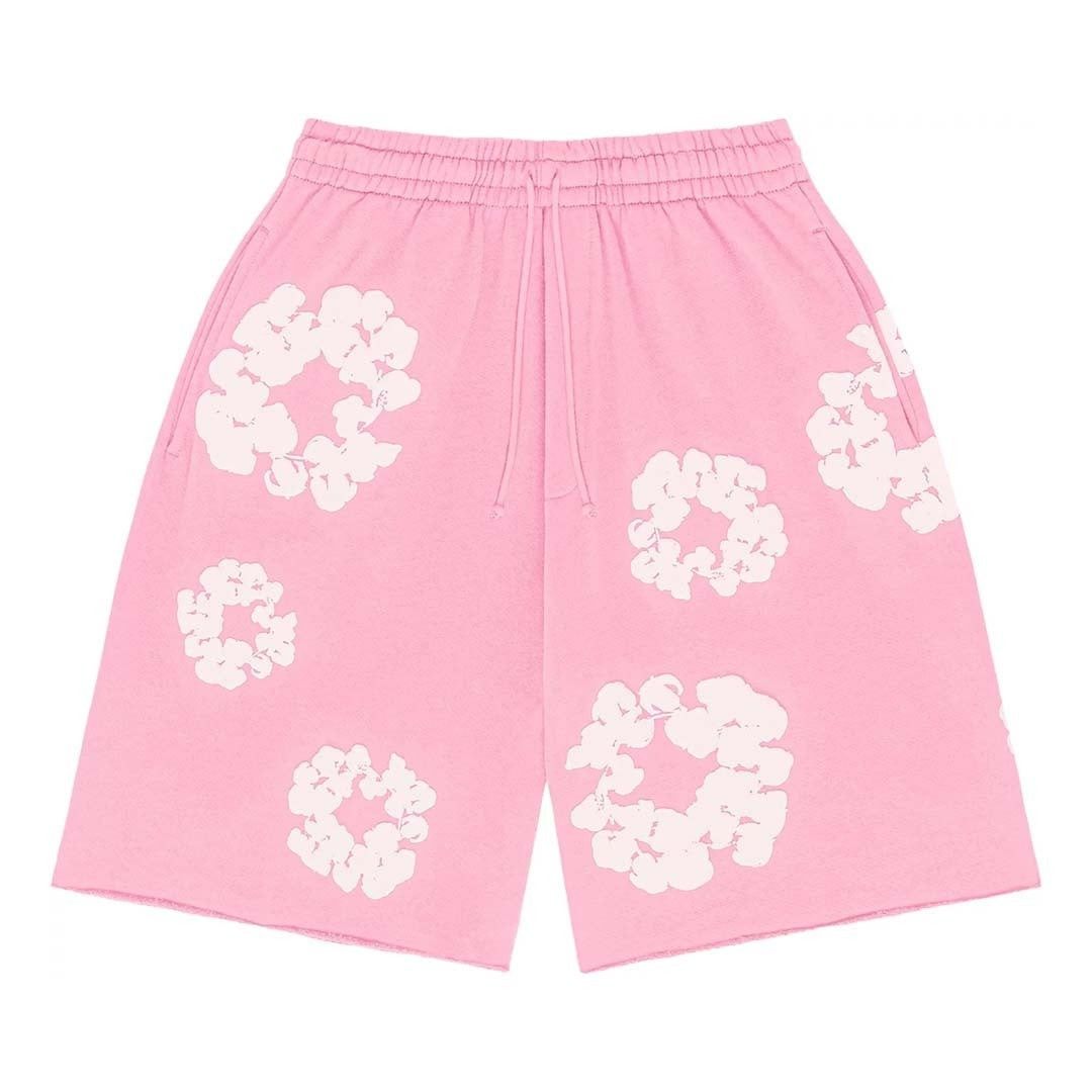 DENIM TEARS The Cotton Wreath Shorts Pink Size US 34 / EU 50 - 1 Thumbnail