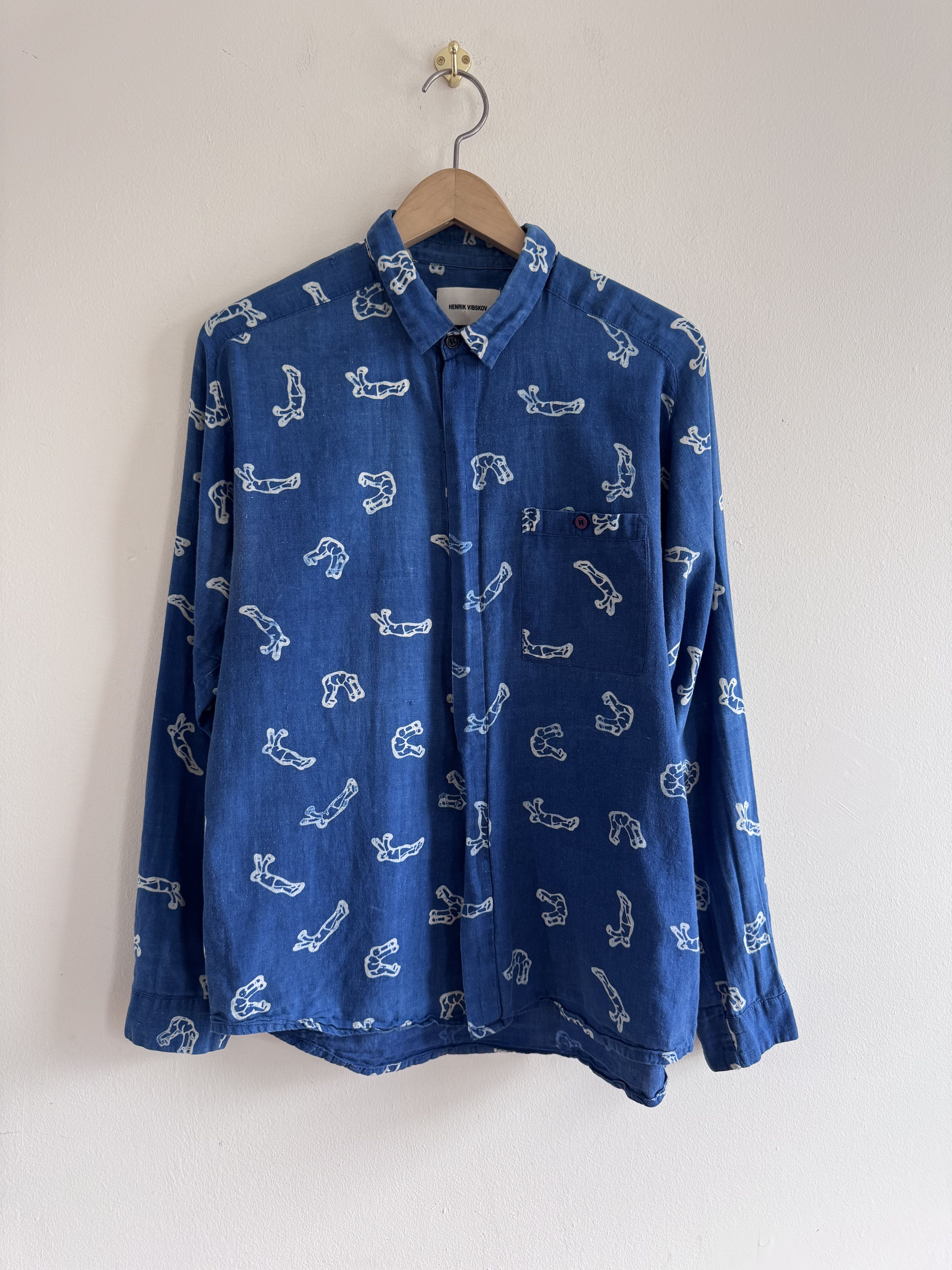 Henrik Vibskov Henrik Vibskov Printed Button Down Shirt Acrobat Graphic Size US M / EU 48-50 / 2 - 1 Thumbnail