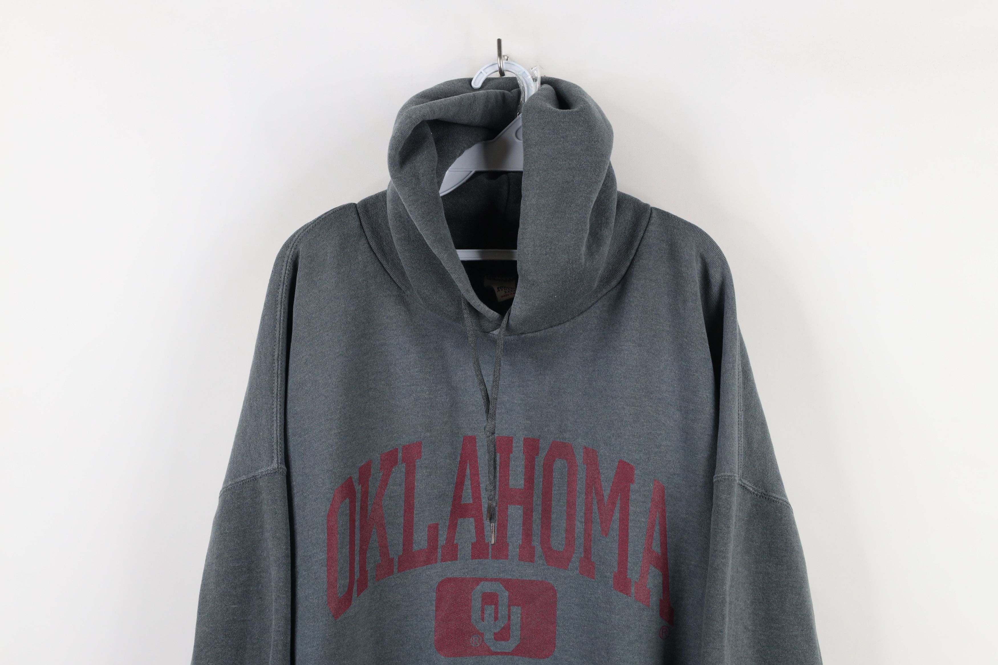Russell Athletic × Vintage Vintage 90s Russell Athletic Oklahoma University Hoodie Size US XXL / EU 58 / 5 - 2 Thumbnail