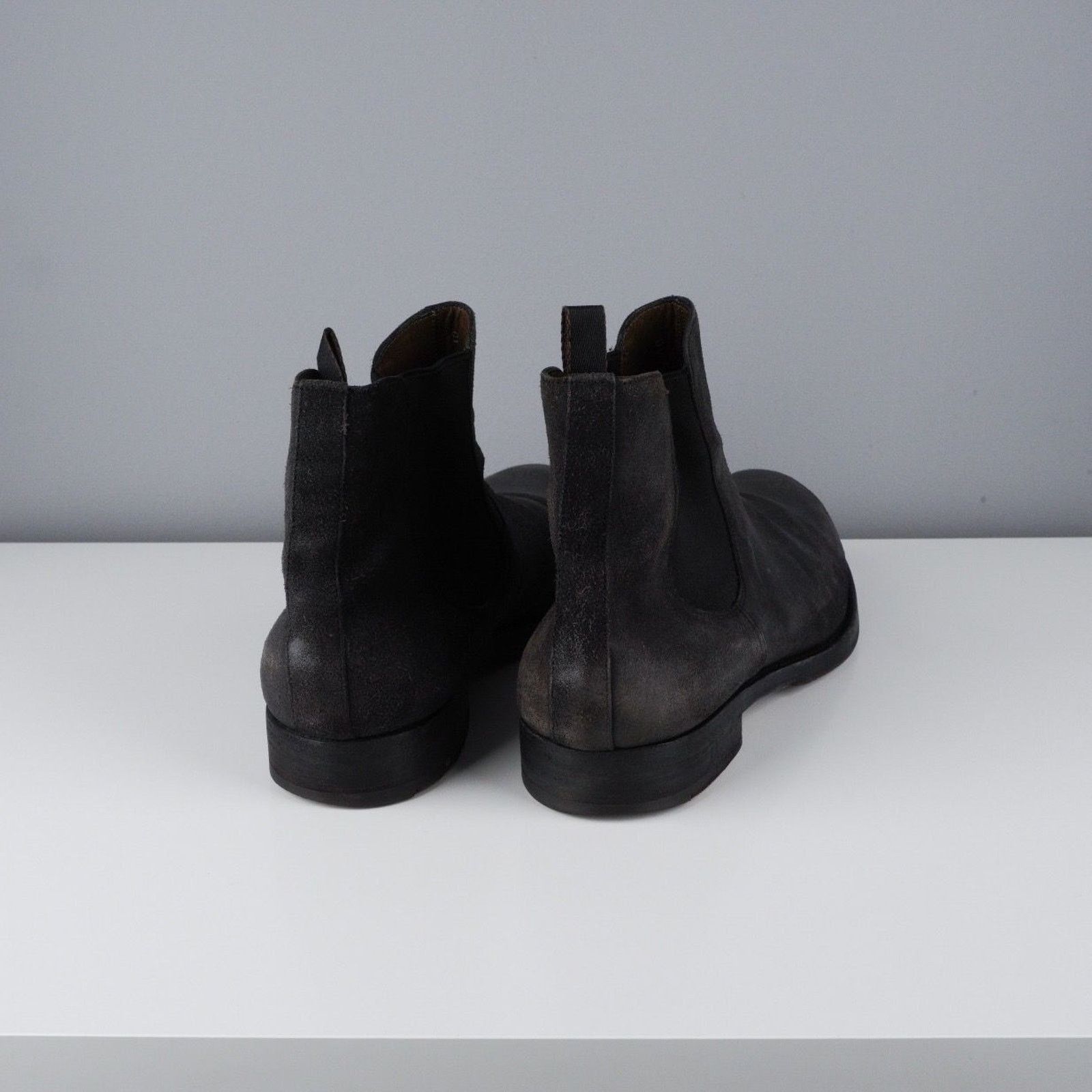 Jil Sander Jil sander black waxed leather vintage boots Size US 10 / EU 43 - 4 Thumbnail
