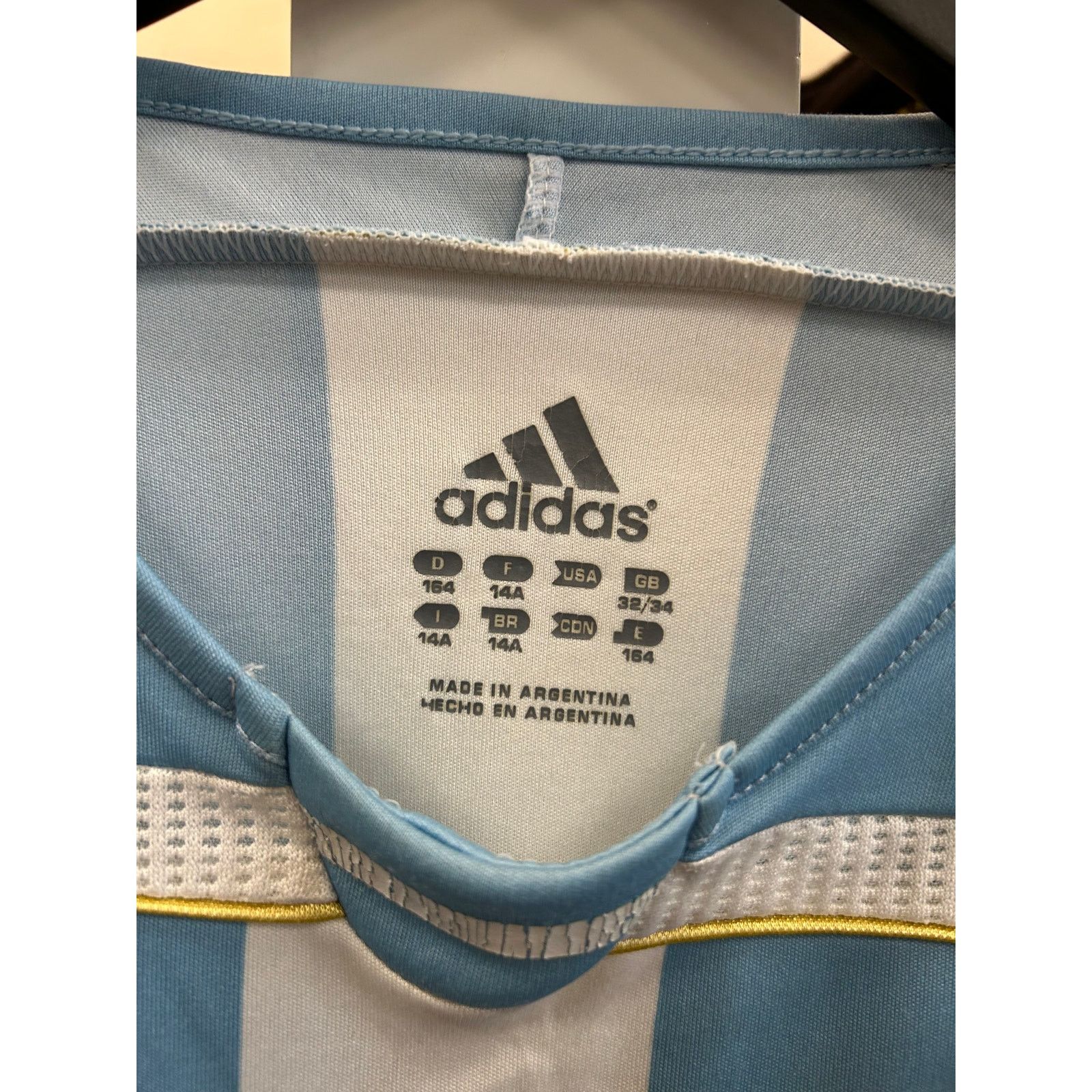 Adidas vintage Argentina National Team 2006 World Cup jersey M Size US M / EU 48-50 / 2 - 7 Thumbnail