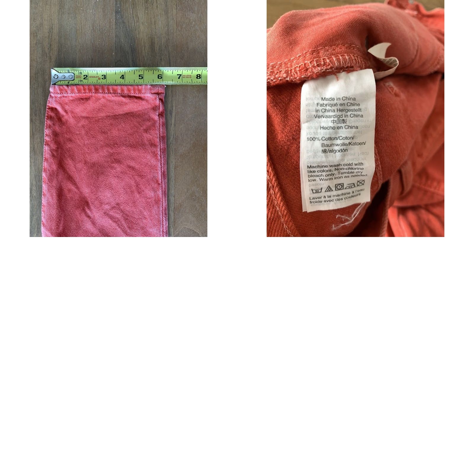Madewell Madewell The Mom Jean Jeans Women 27 30x26 Red Orange Denim Tapered Hi-Rise 5-Pocket Size 27" / US 4 / IT 40 - 8 Thumbnail