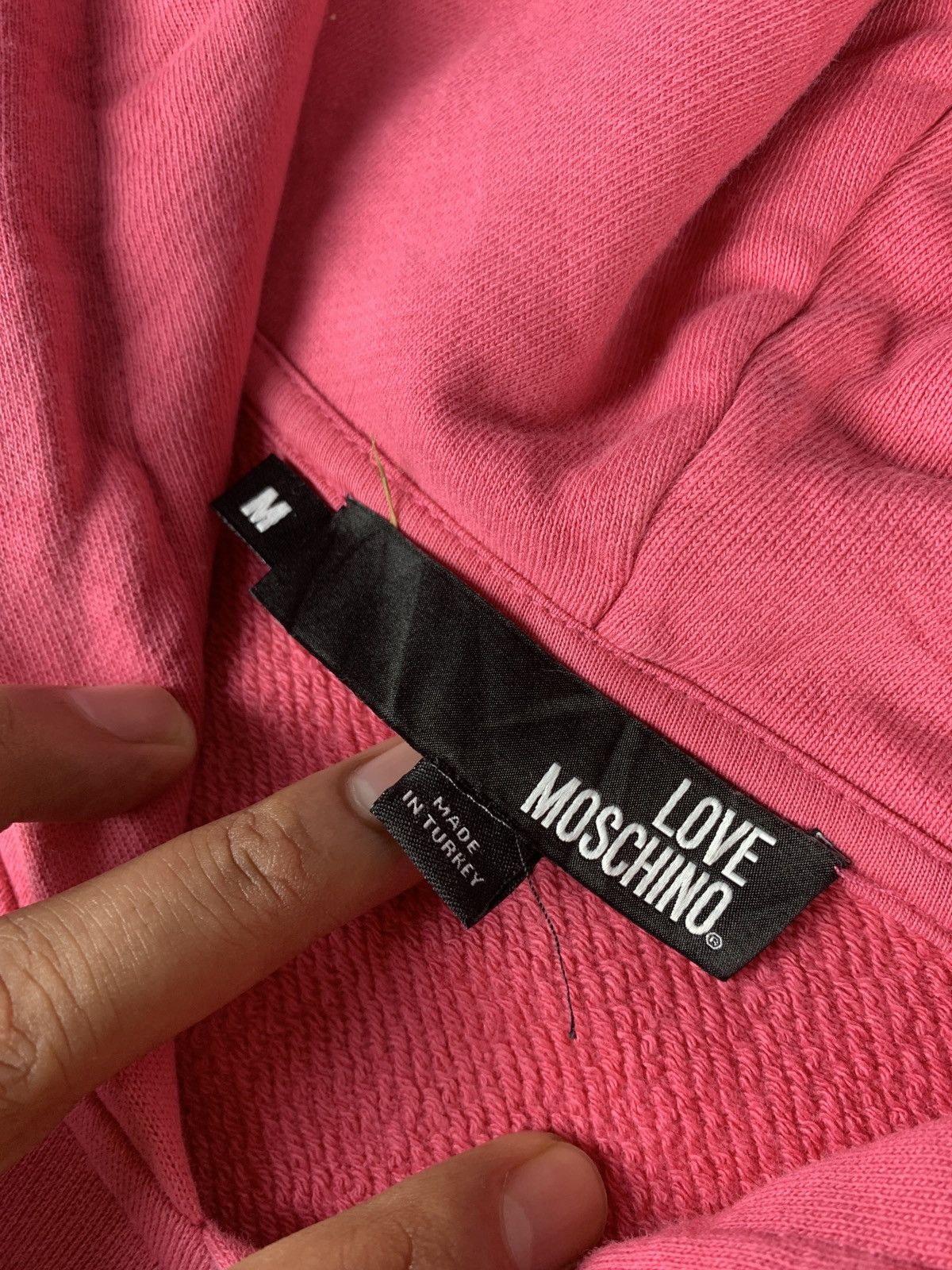 Love Moschino Love Moschino Italy Pink Reflective Sleeveless Dressy Hoodie Size M / US 6-8 / IT 42-44 - 8 Thumbnail