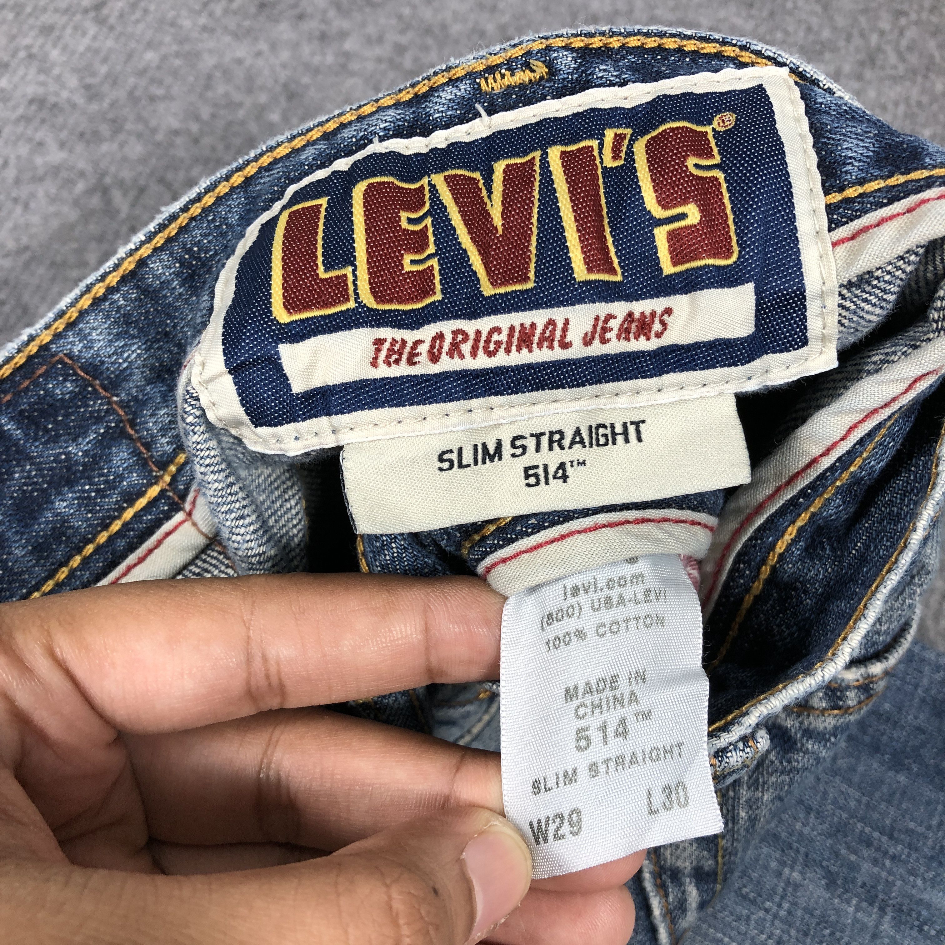 Levi's × Vintage Womens Vintage Levis 514 Jeans Slim Straight L893W Size 30" / US 8 / IT 44 - 11 Thumbnail