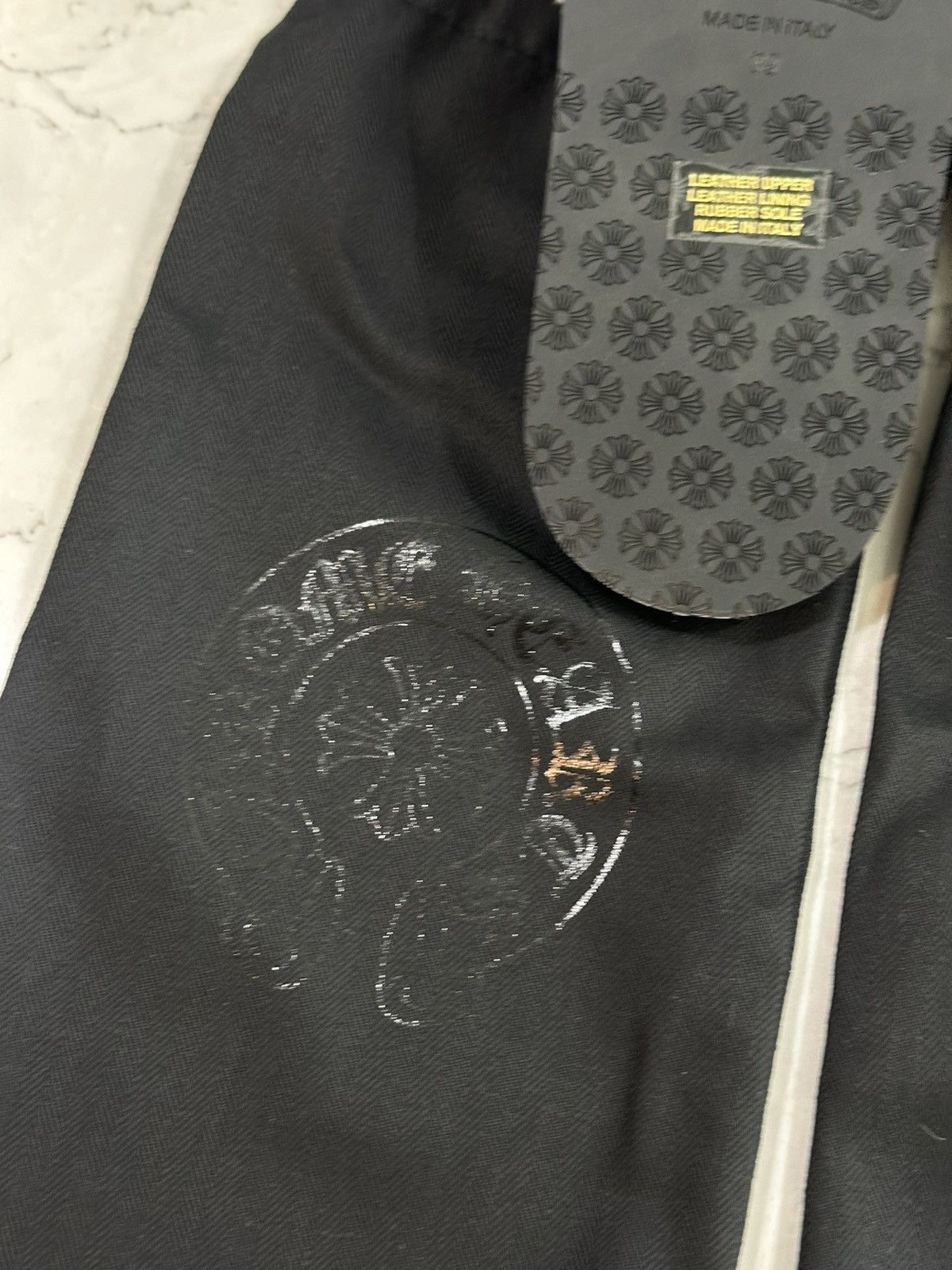 Chrome Hearts Chrome hearts red cow horsehair cross patch slippers Size US 9 / IT 39 - 5 Thumbnail