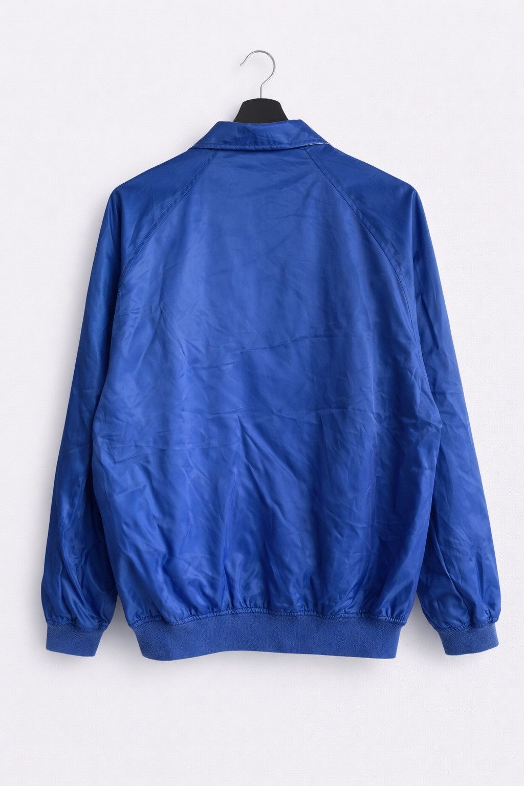 Japanese Brand Vintage Konica Minolta Satin Coach Jacket Blue White Logo Size US L / EU 52-54 / 3 - 4 Thumbnail