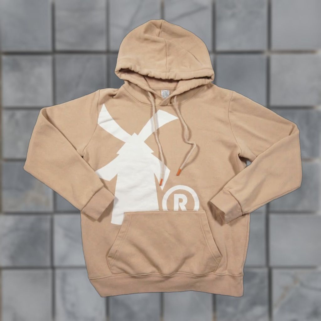 Vintage Dutch Bros Coffee Sweatshirt Mens Medium Tan Hoodie Pullover Sweater Fleece Size US M / EU 48-50 / 2 - 1 Thumbnail