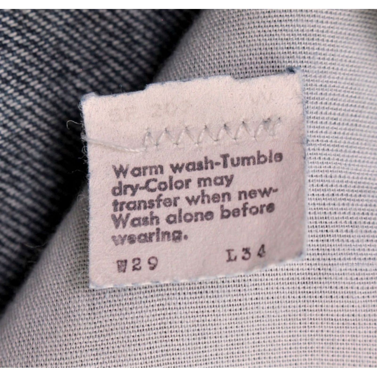 Levi's Levi's 1970s Jeans Straight Leg 28x34 Blue Mens VTG NOS Size US 28 / EU 44 - 5 Thumbnail