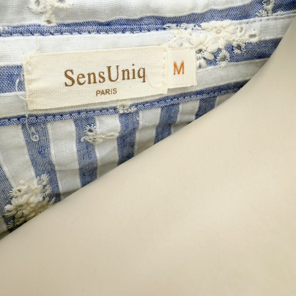 Other SENSUNIQ PARIS Stripe Blue White Button Up Floral Shirt sz M Size L / US 10 / IT 46 - 5 Thumbnail