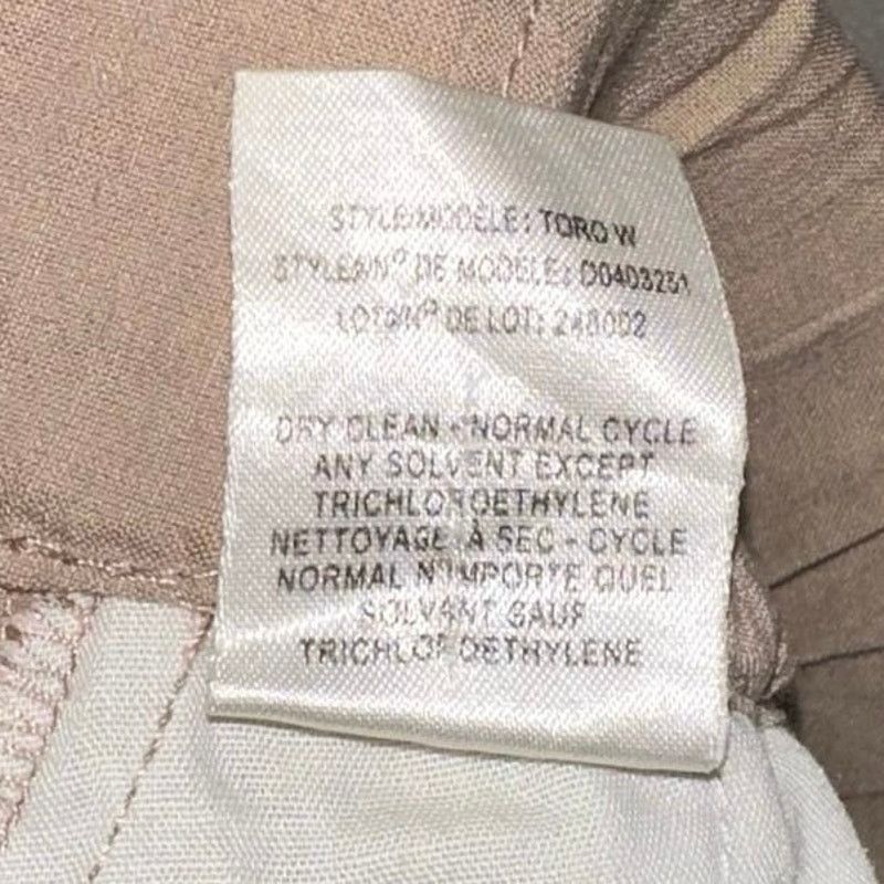 Theory Theory Khaki Linen Blend Zippered Pants Size 33" - 6 Thumbnail