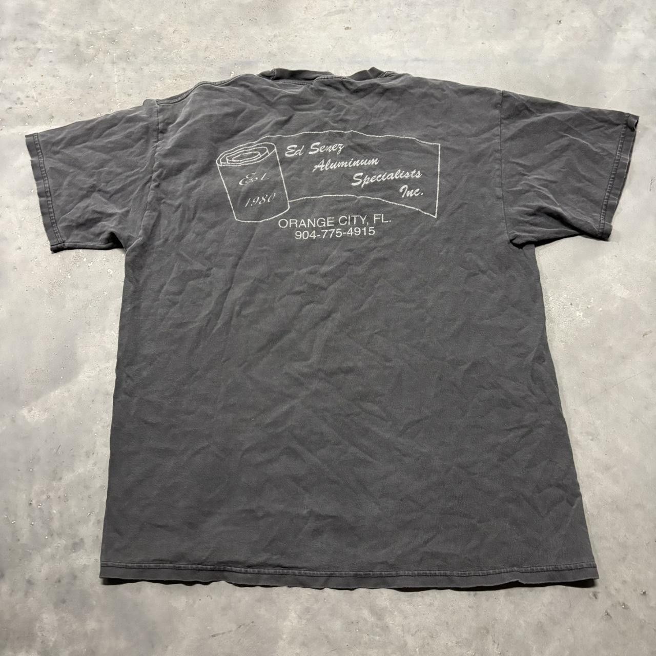 Japanese Brand × Vintage Crazy Vintage 90s Faded Black Streetwear Essential Pocket Tee! Size US L / EU 52-54 / 3 - 2 Thumbnail