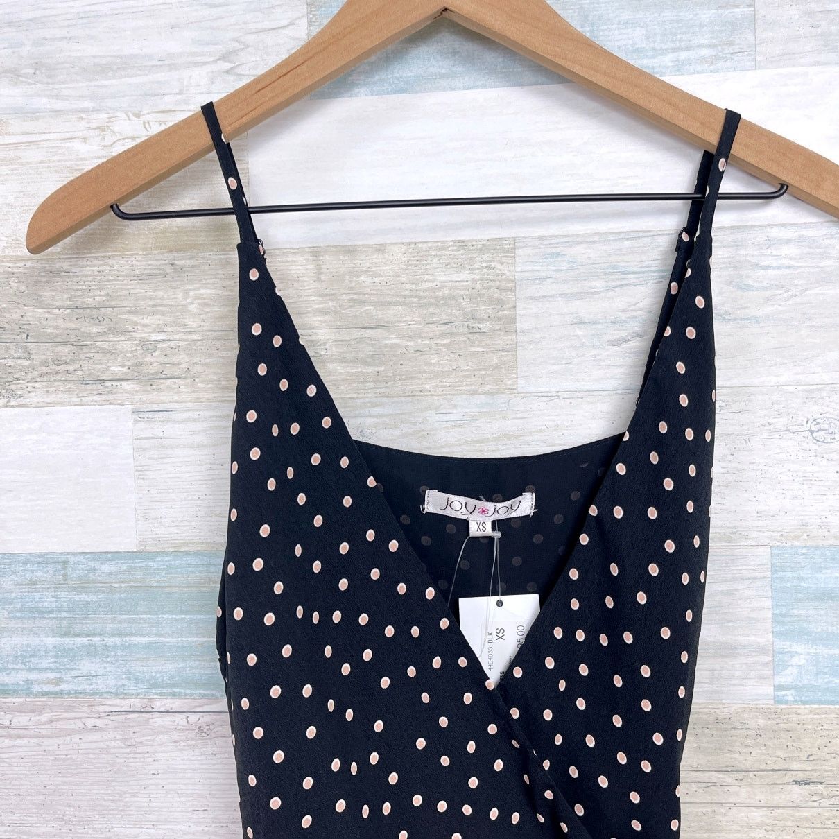 Other Joy Joy Sleeveless Ruffle Tie Dress Black Polka Womens XS Size XS / US 0-2 / IT 36-38 - 2 Thumbnail