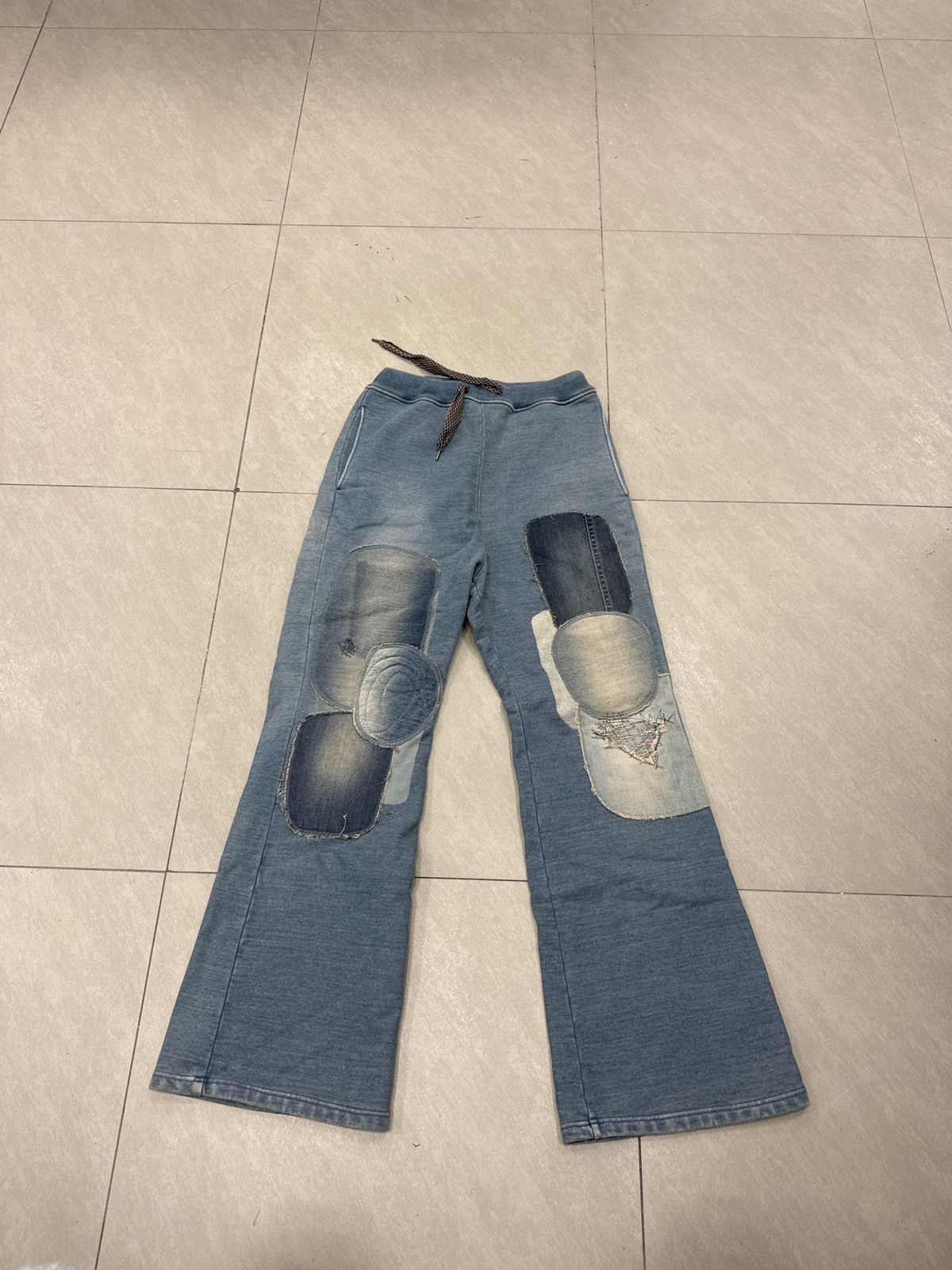 Kapital Kapital Indigo Flare Sweatpants Size Large Size US 32 / EU 48 - 1 Thumbnail