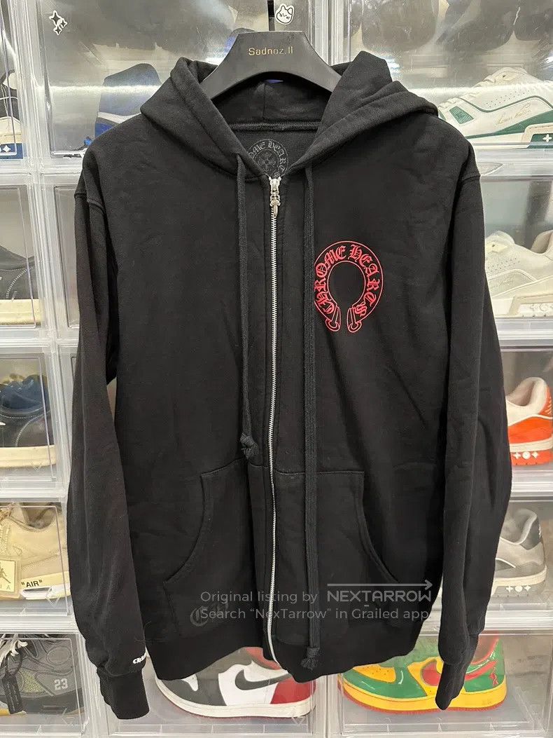 Chrome Hearts CHROME HEARTS Size XL Red horseshoe phantom cross zipper ho Size US XL / EU 56 / 4 - 1 Thumbnail