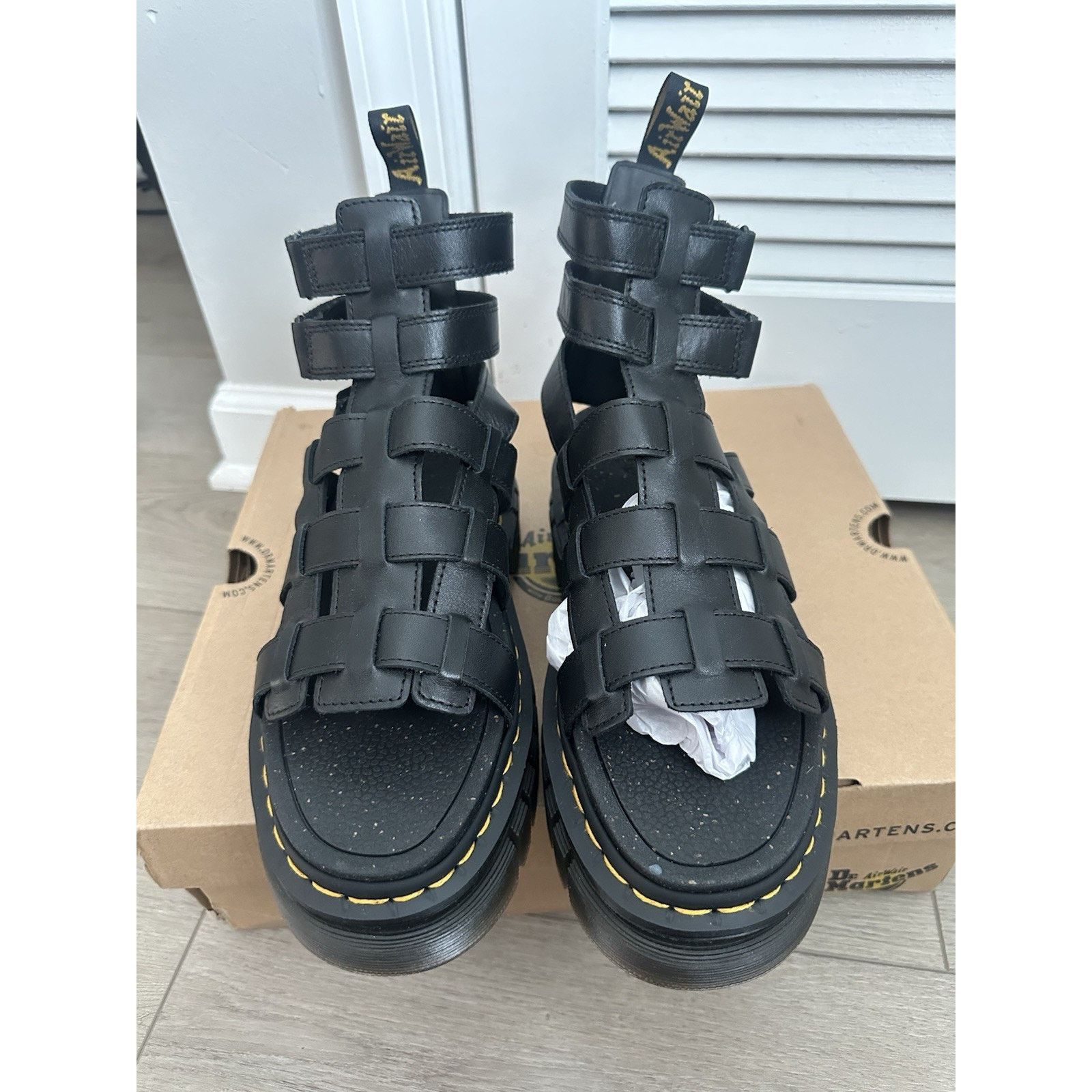Dr. Martens Dr Martens Ricki Gladiator Sandals Size 10 women’s Black Size US 10 / IT 40 - 3 Thumbnail