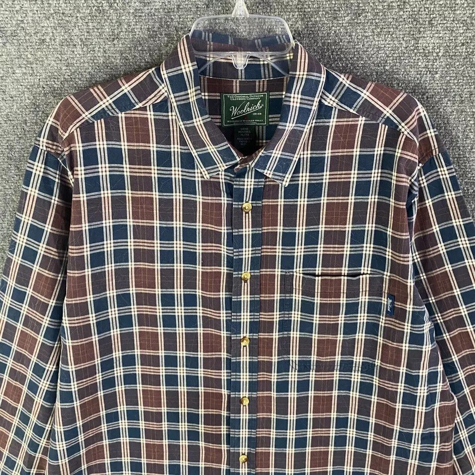 Other Woolrich Button Up Shirt Men's XL Long Sleeve 100% Cotton Size US XL / EU 56 / 4 - 2 Thumbnail