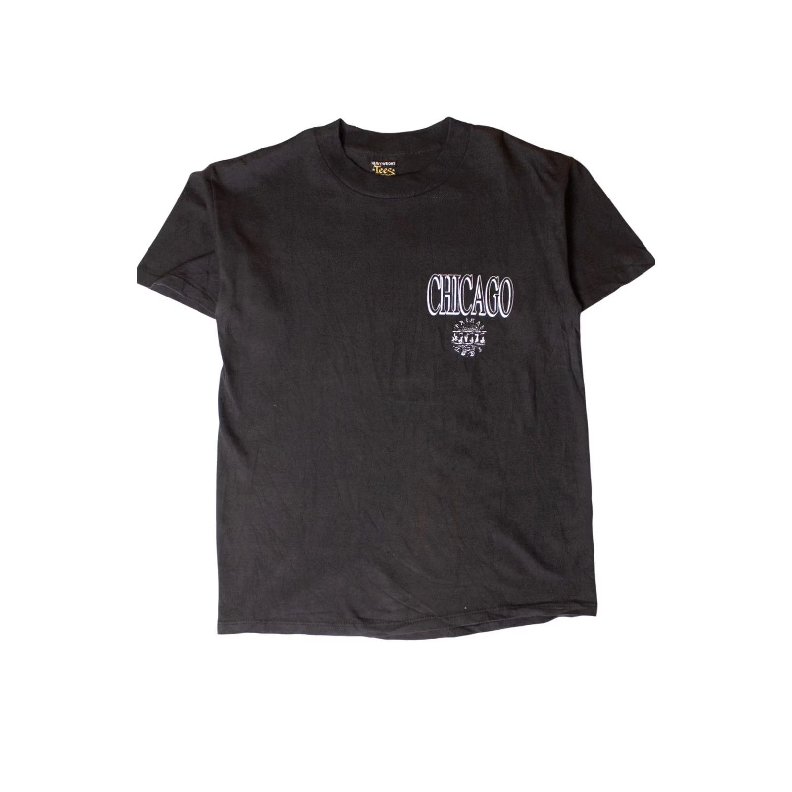 Vintage VINTAGE Primal Mode Chicago T-Shirt Heavyweight Tees Black Unisex Adults Medium Short Sleeve 1990s Mens Womens Boys Girls Size US M / EU 48-50 / 2 - 2 Thumbnail