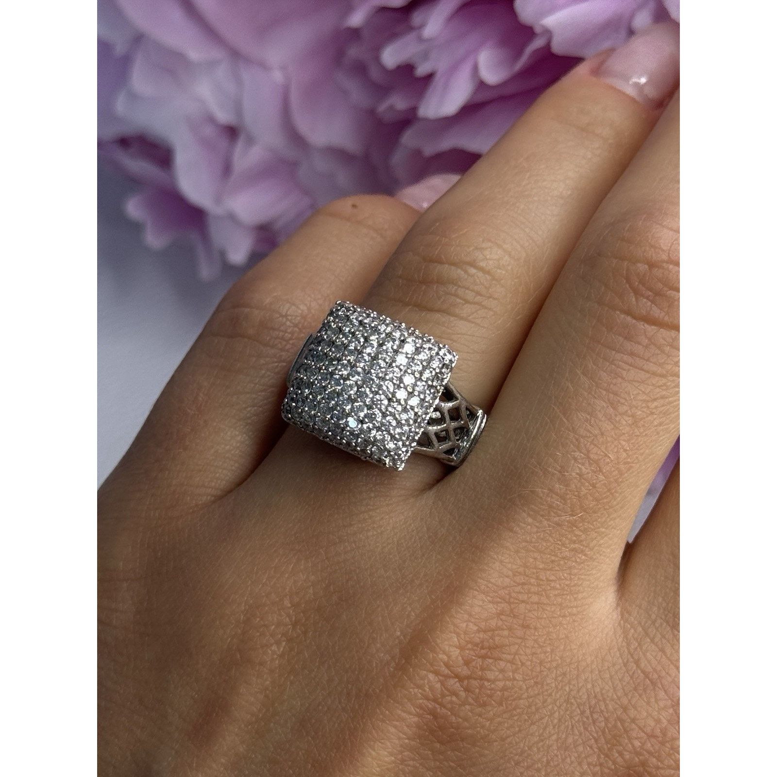 Jewelry 925 STERLING SILVER WHITE SAPPHIRE RING SIZE 7 Size ONE SIZE - 7 Thumbnail