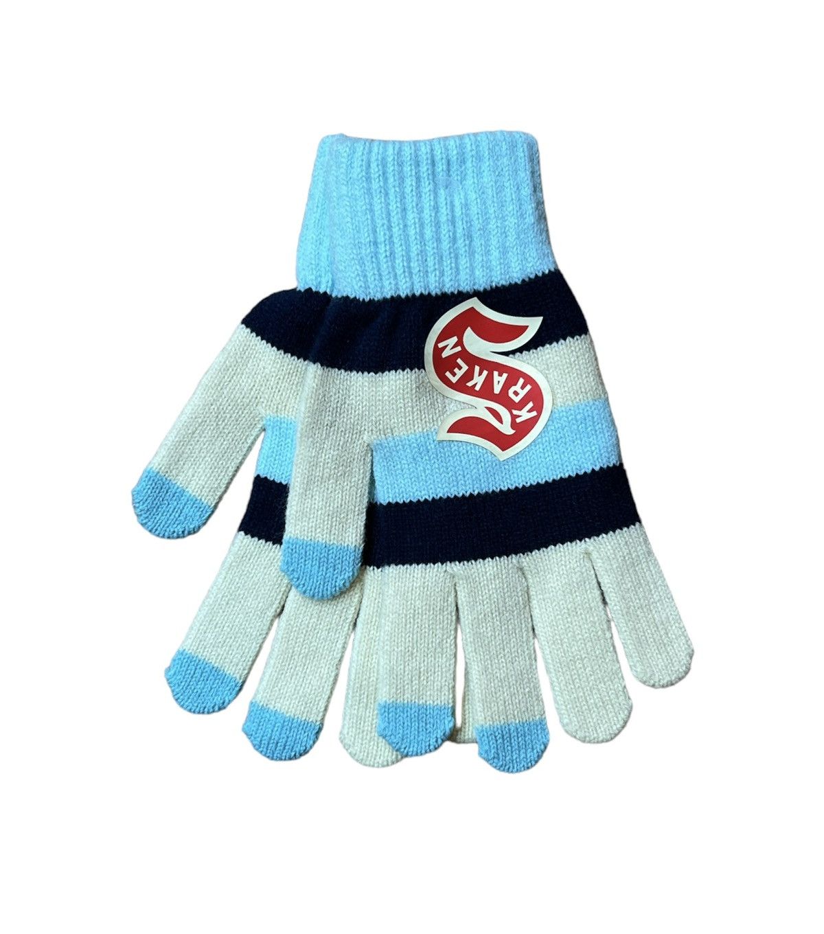 Seattle Kraken Knit Gloves 12/29/23 Game Philadelphia Flyers