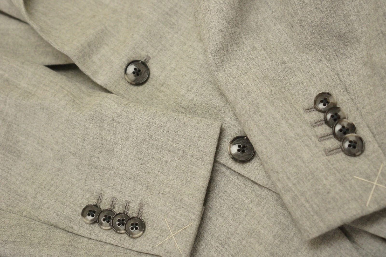 Suitsupply Men Suitsupply Suit Grey La Spalla Drago Circular Wool US40L Size 40L - 5 Thumbnail