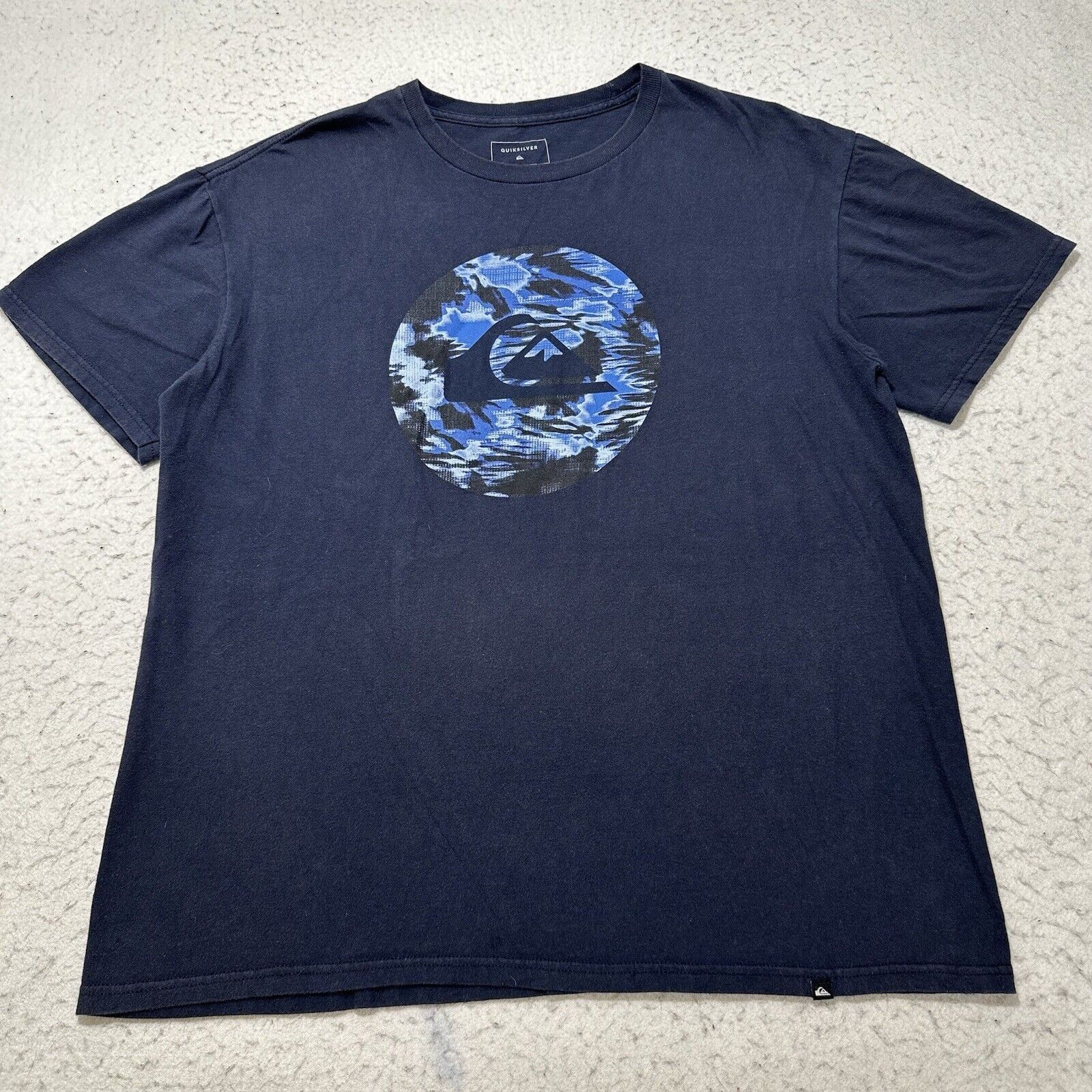 Quiksilver Quiksilver Large Regular Fit Graphic T Shirt Navy Blue Size US L / EU 52-54 / 3 - 1 Thumbnail