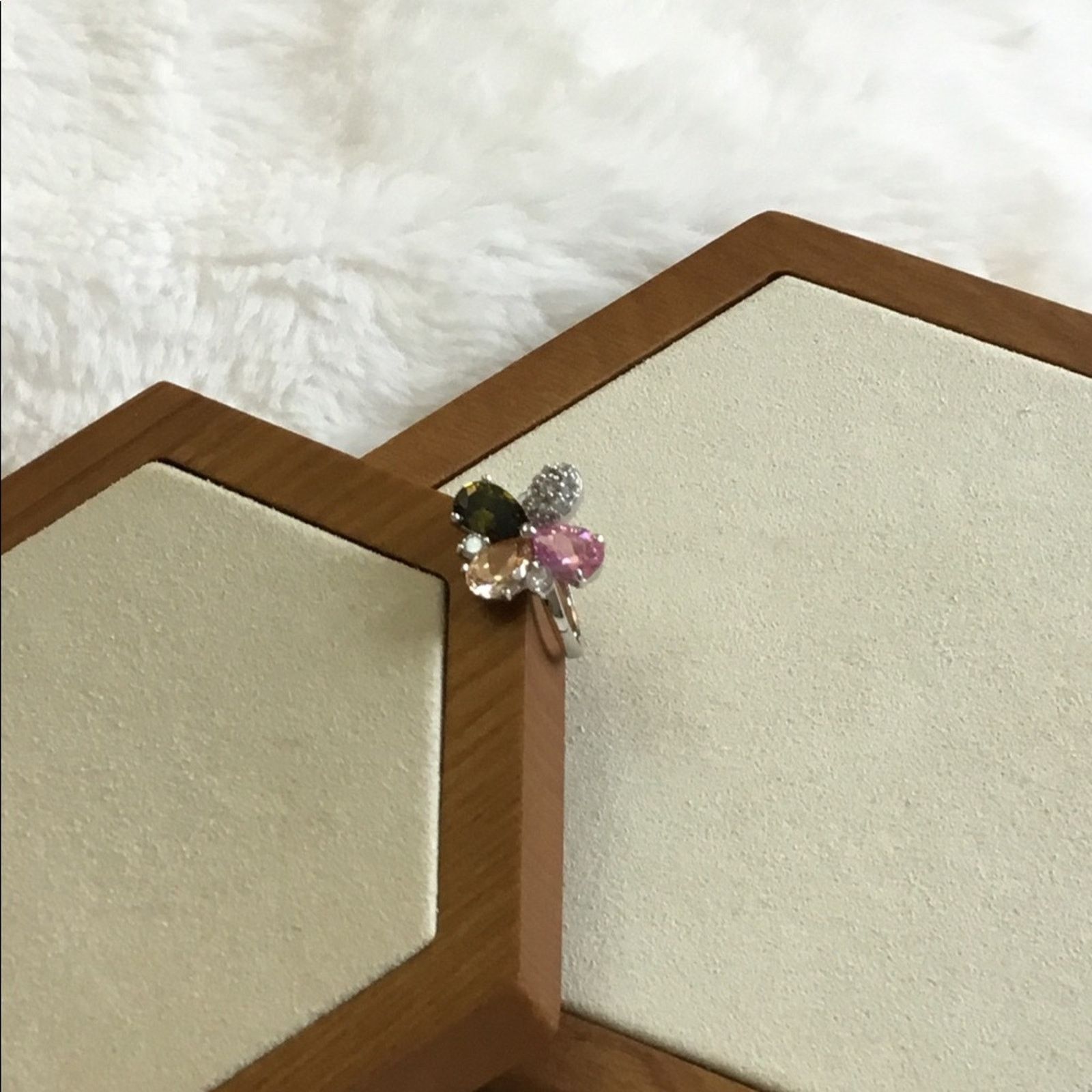 Other Multi-Crystals Flower Ring Size ONE SIZE - 6 Thumbnail