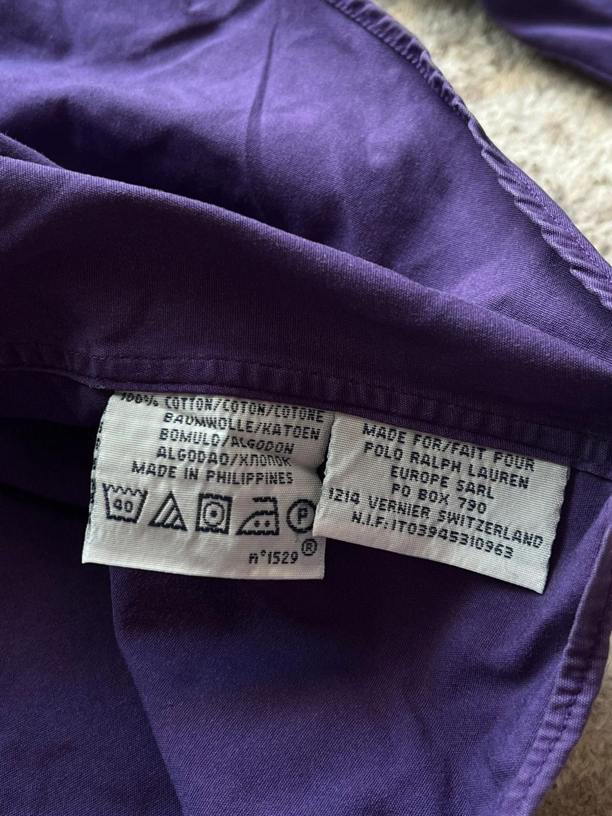 Polo Ralph Lauren Polo Ralph Lauren Sz L Purple Shirt Rare Small Pony Size US L / EU 52-54 / 3 - 9 Thumbnail