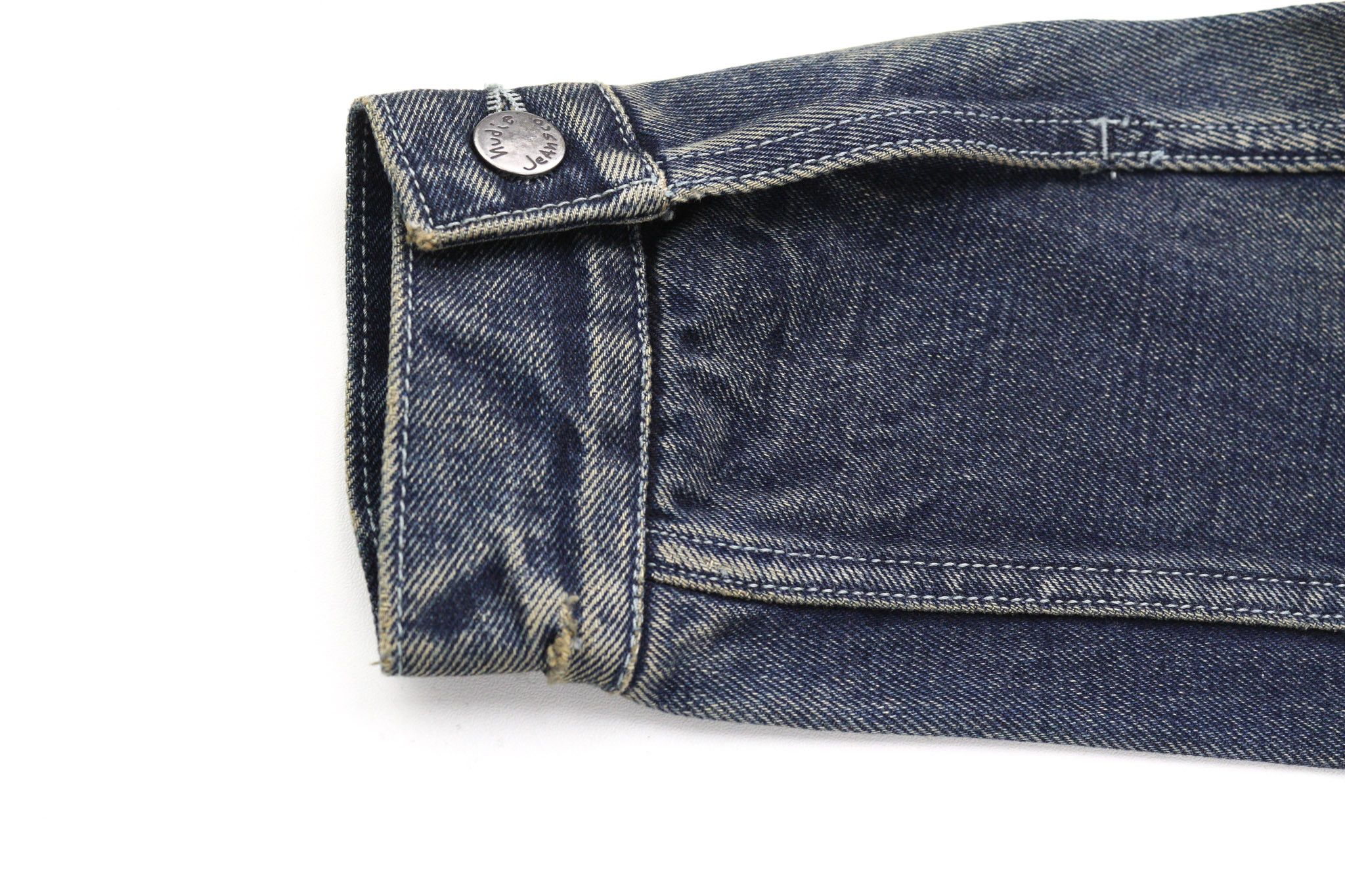 Nudie Jeans M Selvedge Washed Cotton Denim Blue Jacket 80785 Size US M / EU 48-50 / 2 - 10 Thumbnail
