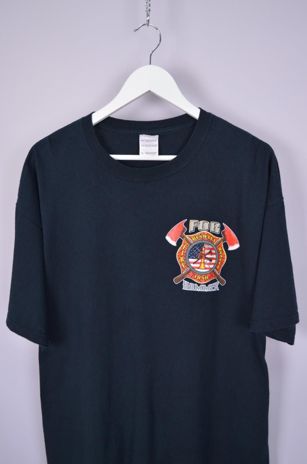 Gildan Hammer D11 Fire Rescue Besmaya Iraq FOB T Shirt Movie Sz XL Size US XL / EU 56 / 4 - 3 Thumbnail