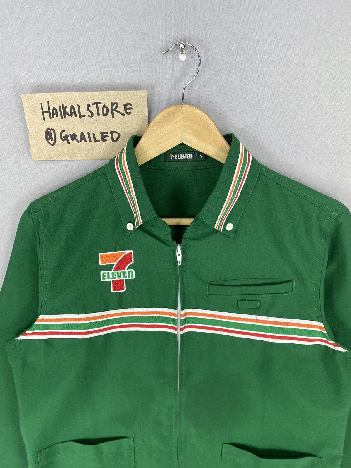 Japanese Brand Vintage Y2k 7-Eleven Zipper Embroidered Logo Shirt Size US S / EU 44-46 / 1 - 7 Thumbnail