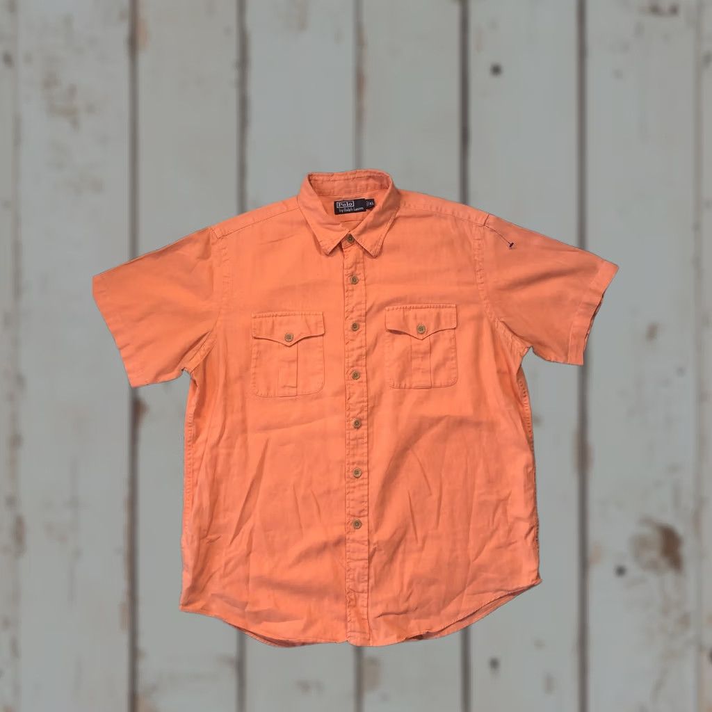 Polo Ralph Lauren Polo Ralph Lauren Shirt Mens XL Short Sleeve Button Up Double Pocket Casual Size US XL / EU 56 / 4 - 1 Thumbnail