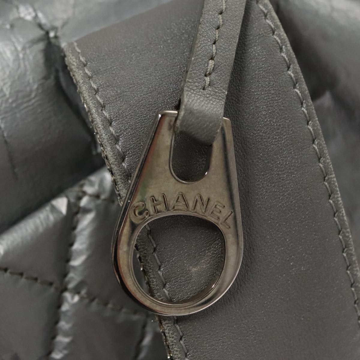 Chanel CHANEL Sports Hand Bag Coated Canvas Silver CC Size ONE SIZE - 16 Thumbnail