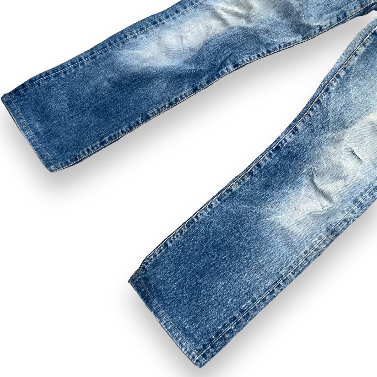 Blue Blue Japan 🇯🇵 VINTAGE BLUE BLUE JAPAN DISTRESSED DENIM PANTS Size 27" / US 4 / IT 40 - 3 Thumbnail