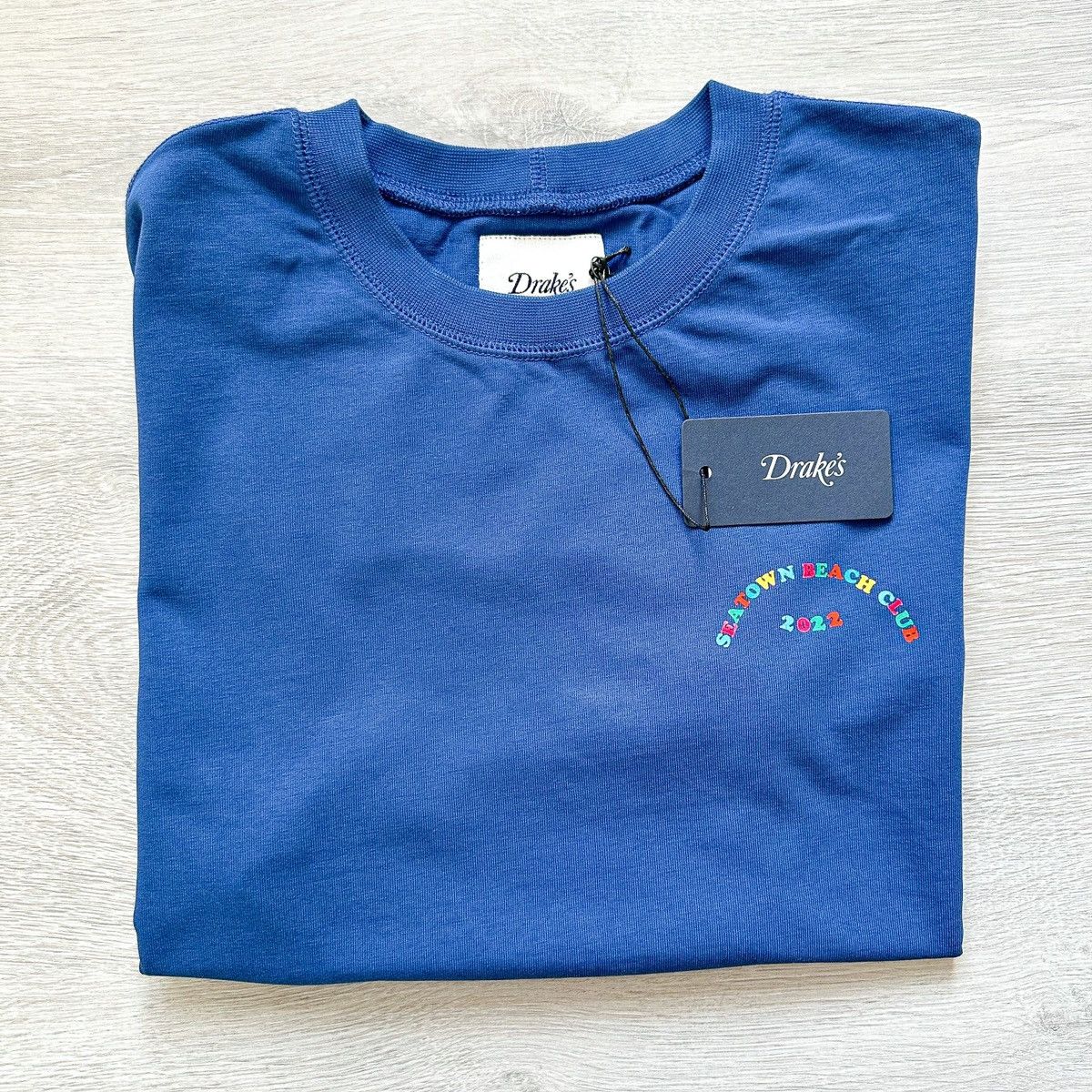 Drake's Drake's Seatown Beach Club 2022 Blue Hiking Tee Shirt Size US S / EU 44-46 / 1 - 6 Thumbnail