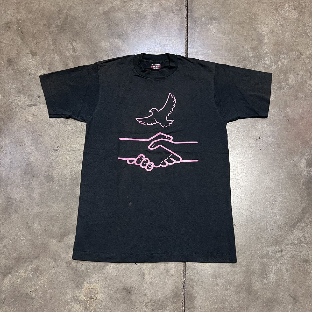 Fruit Of The Loom Vintage Conflict Manager Graphic Tee Band Woodstock 90s USA Size US M / EU 48-50 / 2 - 1 Thumbnail